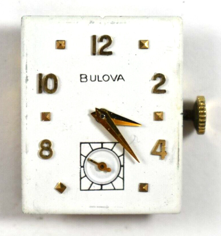 Vintage Bulova Manual Wind 21J 8AE Wrist Watch Movement lot.qg