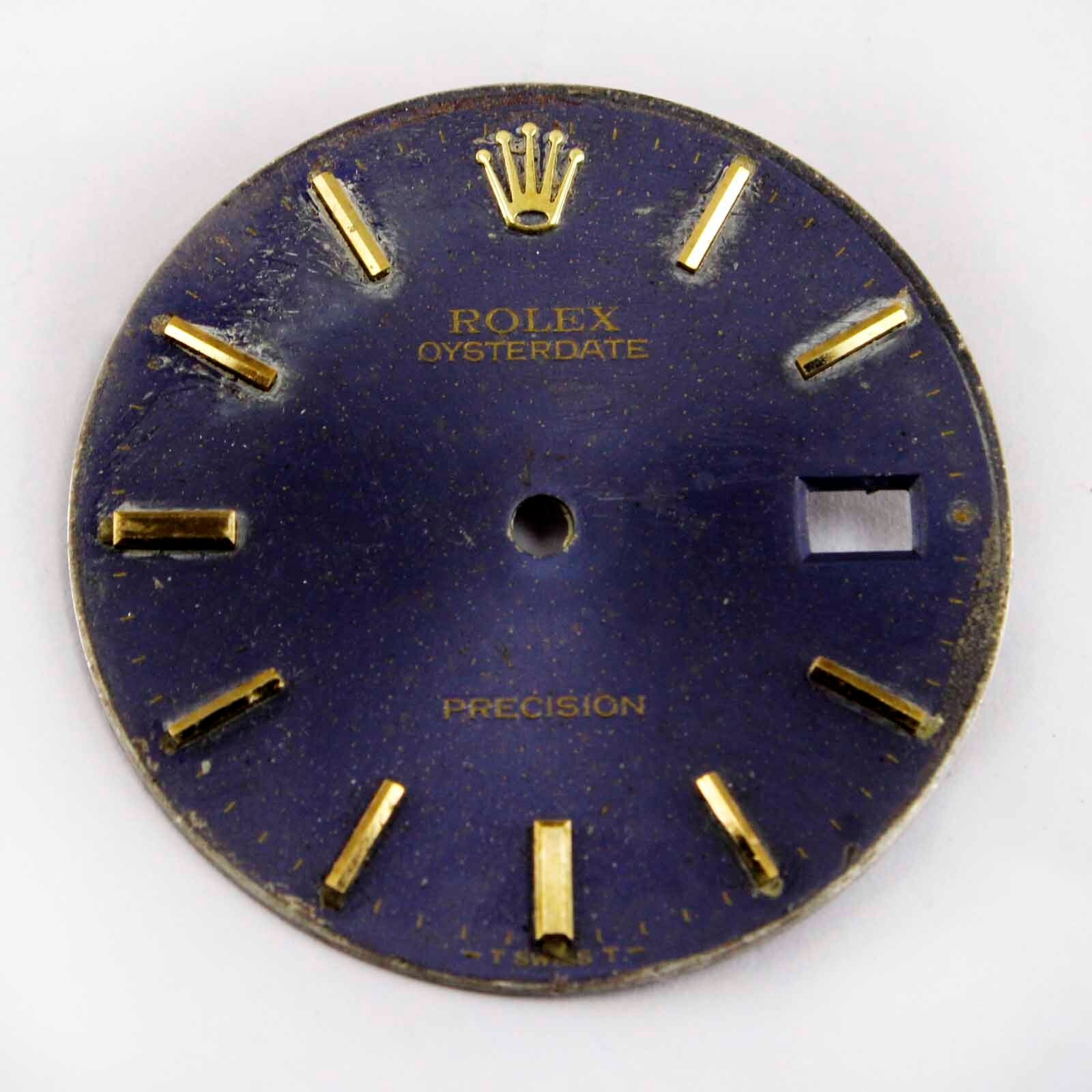 Genuine ROLEX Oysterdate Precision Watch Ref 6694 Vintage Blue Dial for Spares