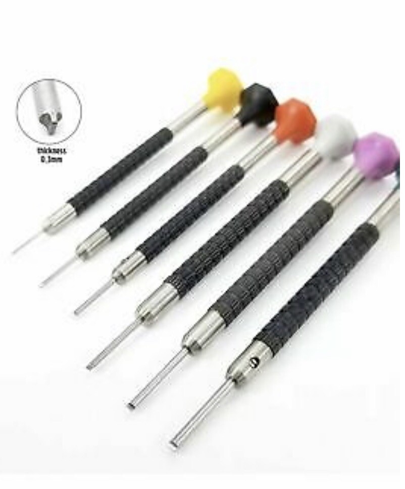 6 CUT-OUT T BLADE SCREWDRIVERS FOR PANERAI PAM 44MM MARINA LUMINOR WATCH TOOL
