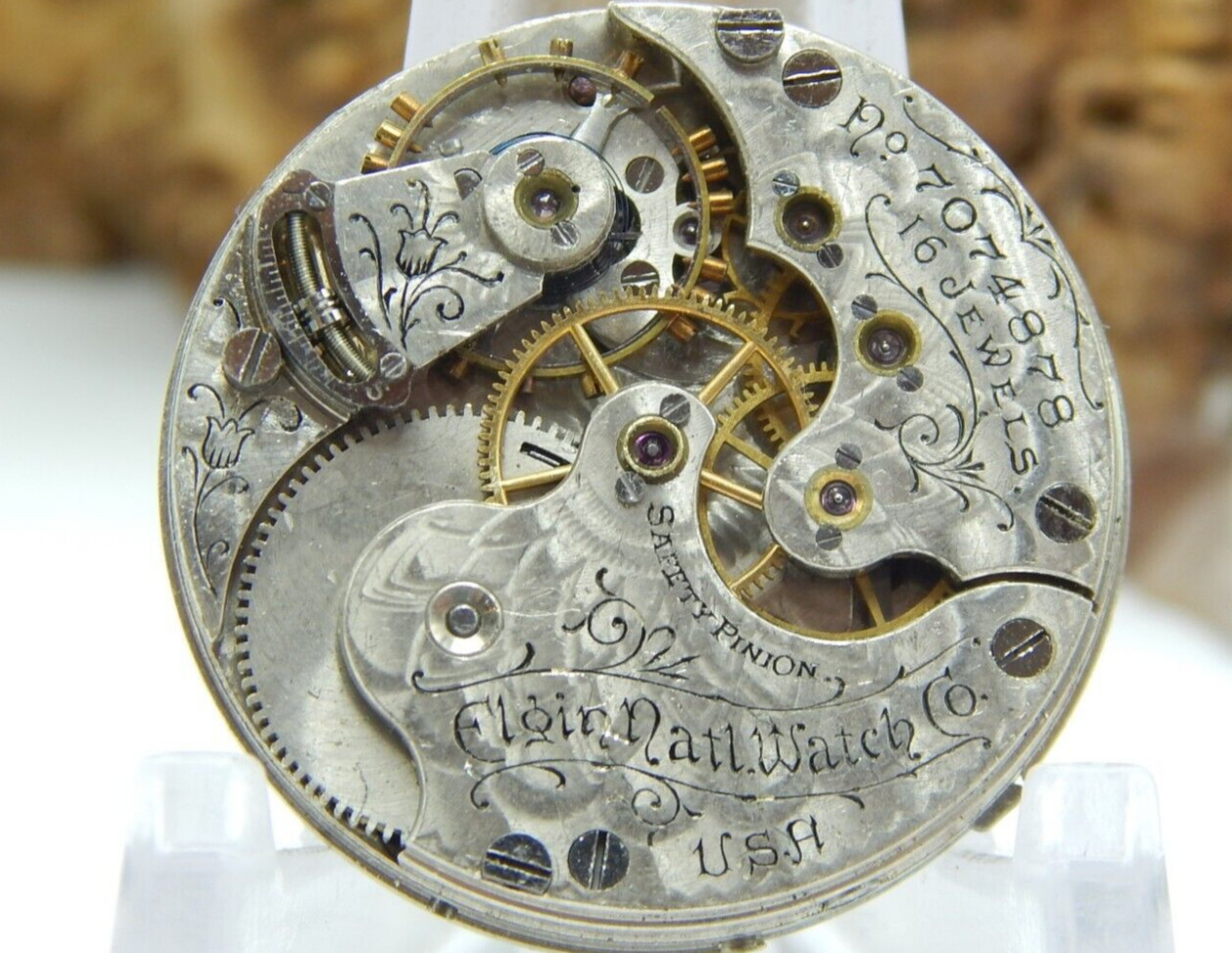 Antique Pocket watch movement Elgin Ladies Grade 271 model 1 16 jewel 0 size