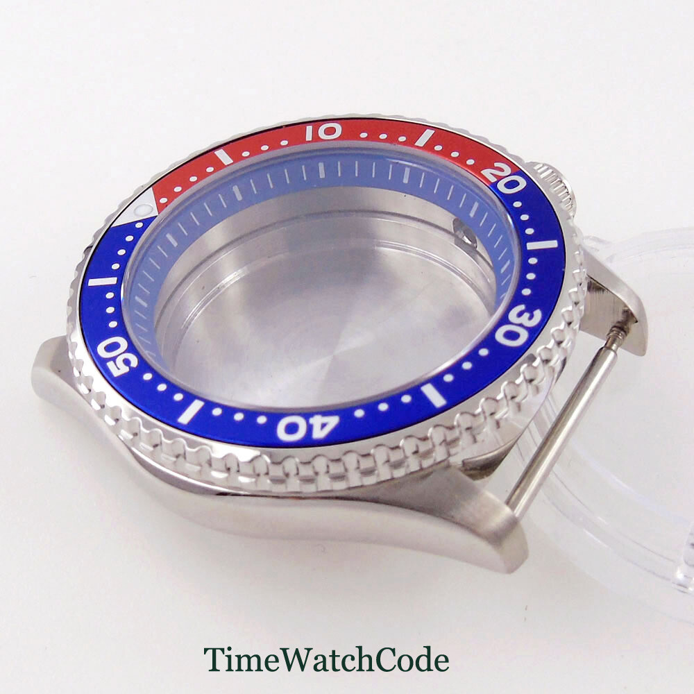Fit NH35A NH36A 41mm Diver Mens Watch Case Alloy Bezel Insert 200M Waterproof