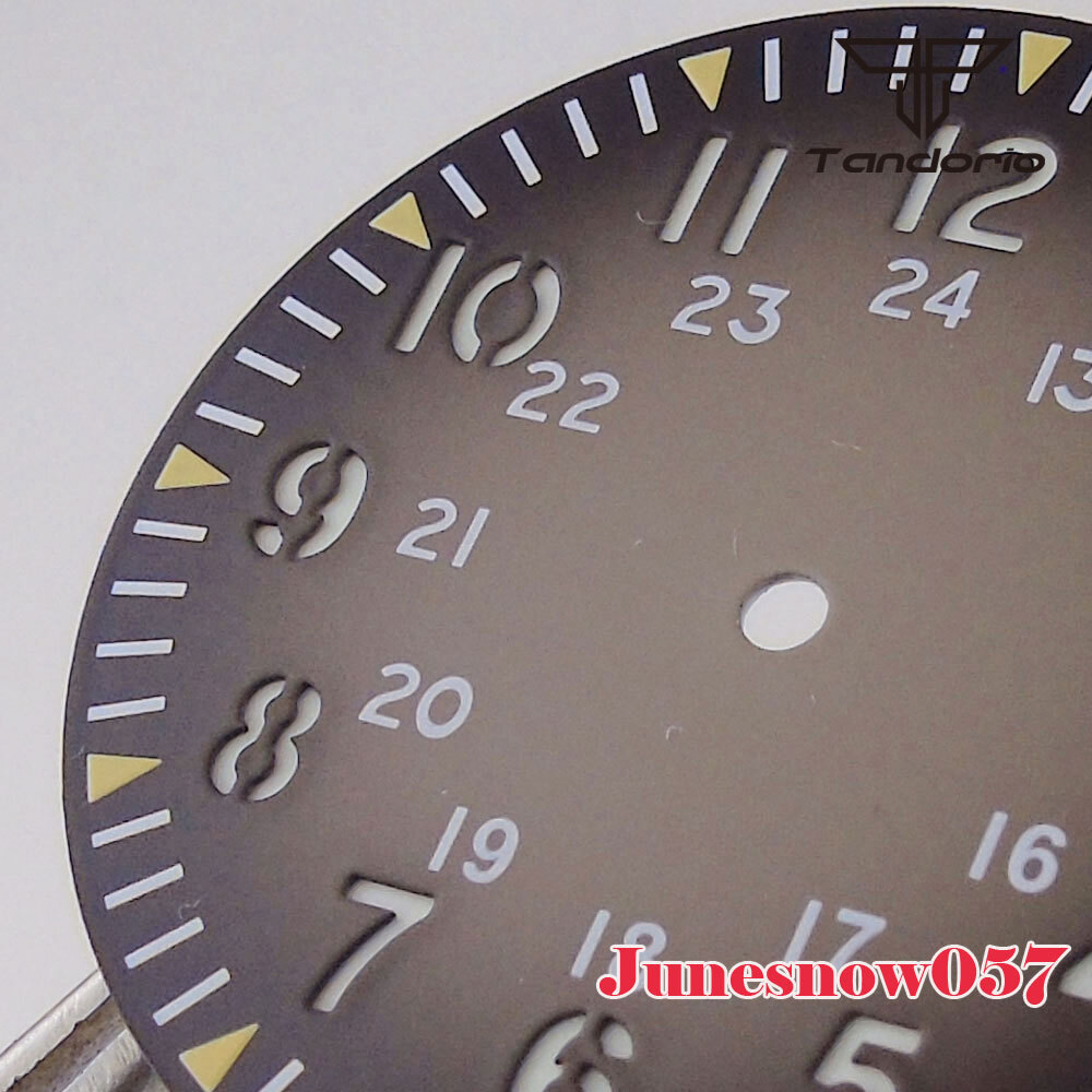 33.5MM Watch Sterile Dial Black Blue/Gray/Red Fit NH35 NH36 SKX SRP PT5000 ETA