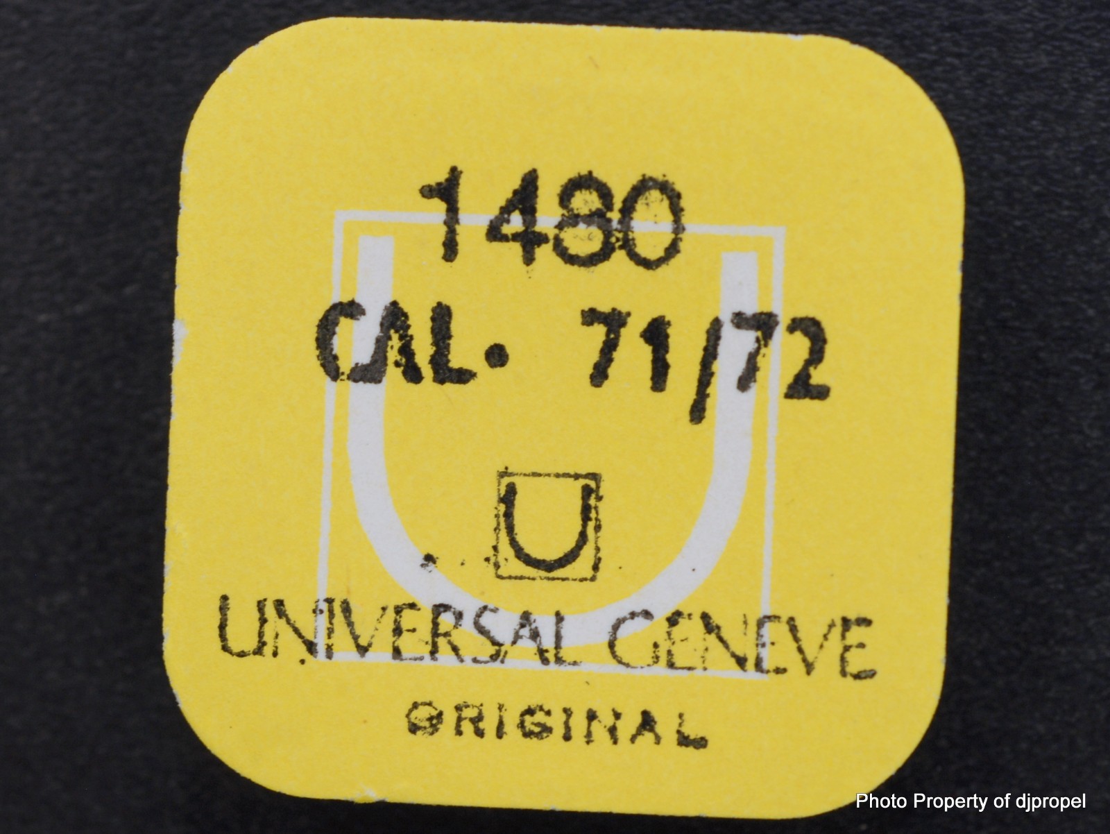 Vintage Universal Geneve Cal. 71-72 Wind Up Wheel Part # 1480