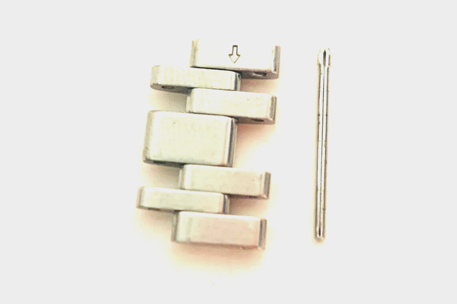 GENUINE BULOVA 96D139 QUADRA MENS WATCH EXTRA LINK 20 MM STAINLESS STEEL L1857