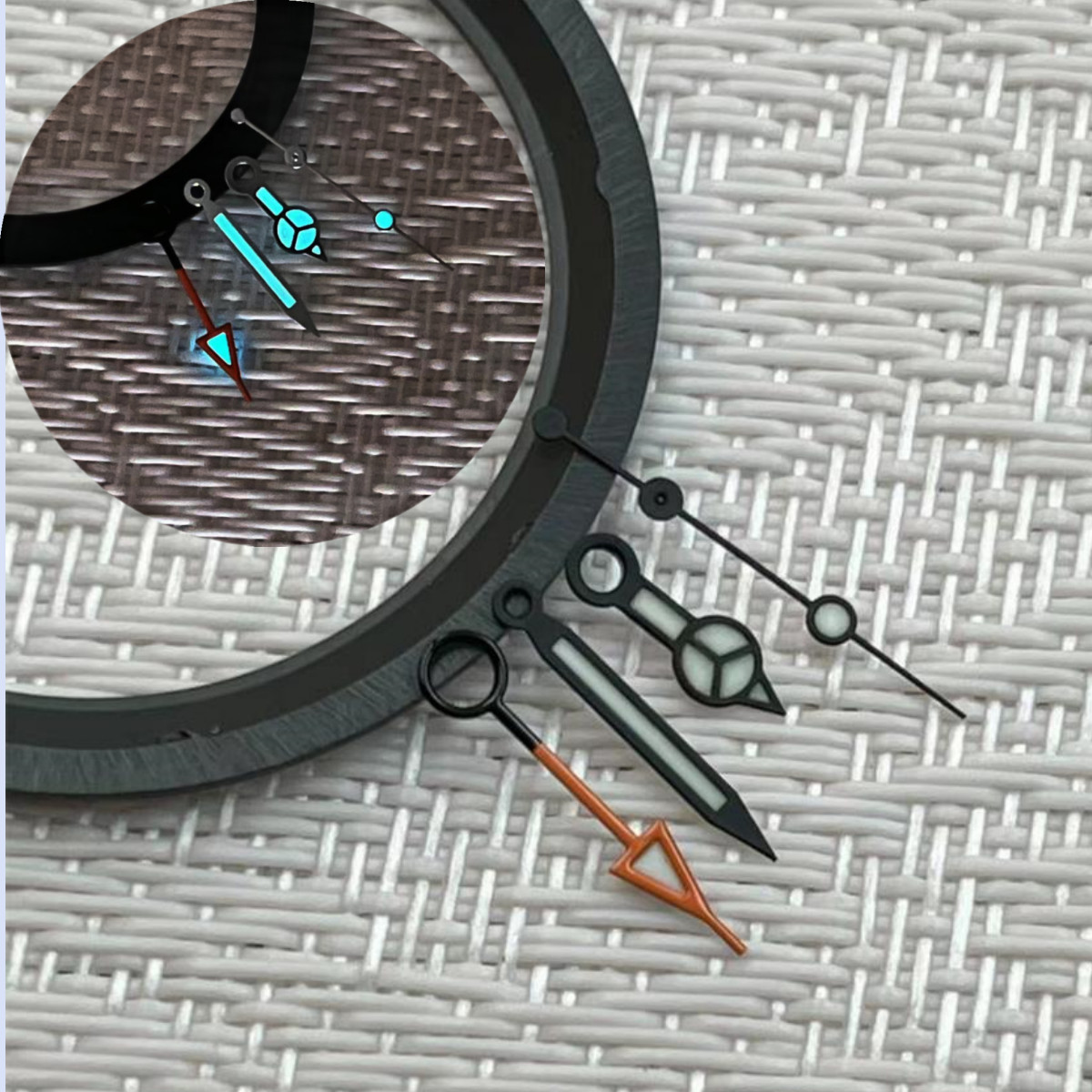 NH34 Hand 13mm GMT Four Hand BGW9 Luminous Fit NH34/NH35/NH36/4R35/4R36 Movement