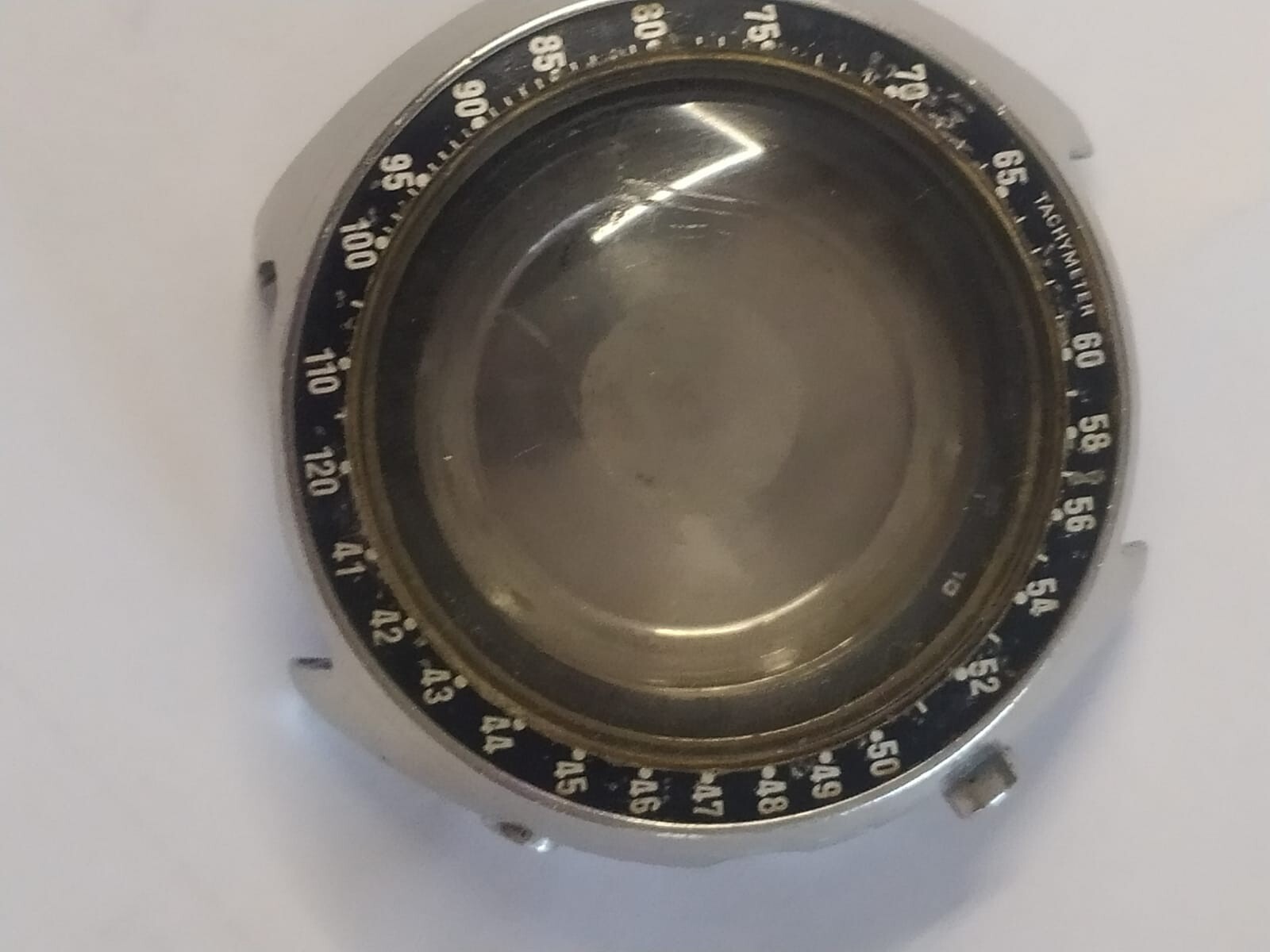 1973 SEIKO SPEED TIMER 7015-7010 SPORTS RALLY CASE &Puch botton &Bezel Used