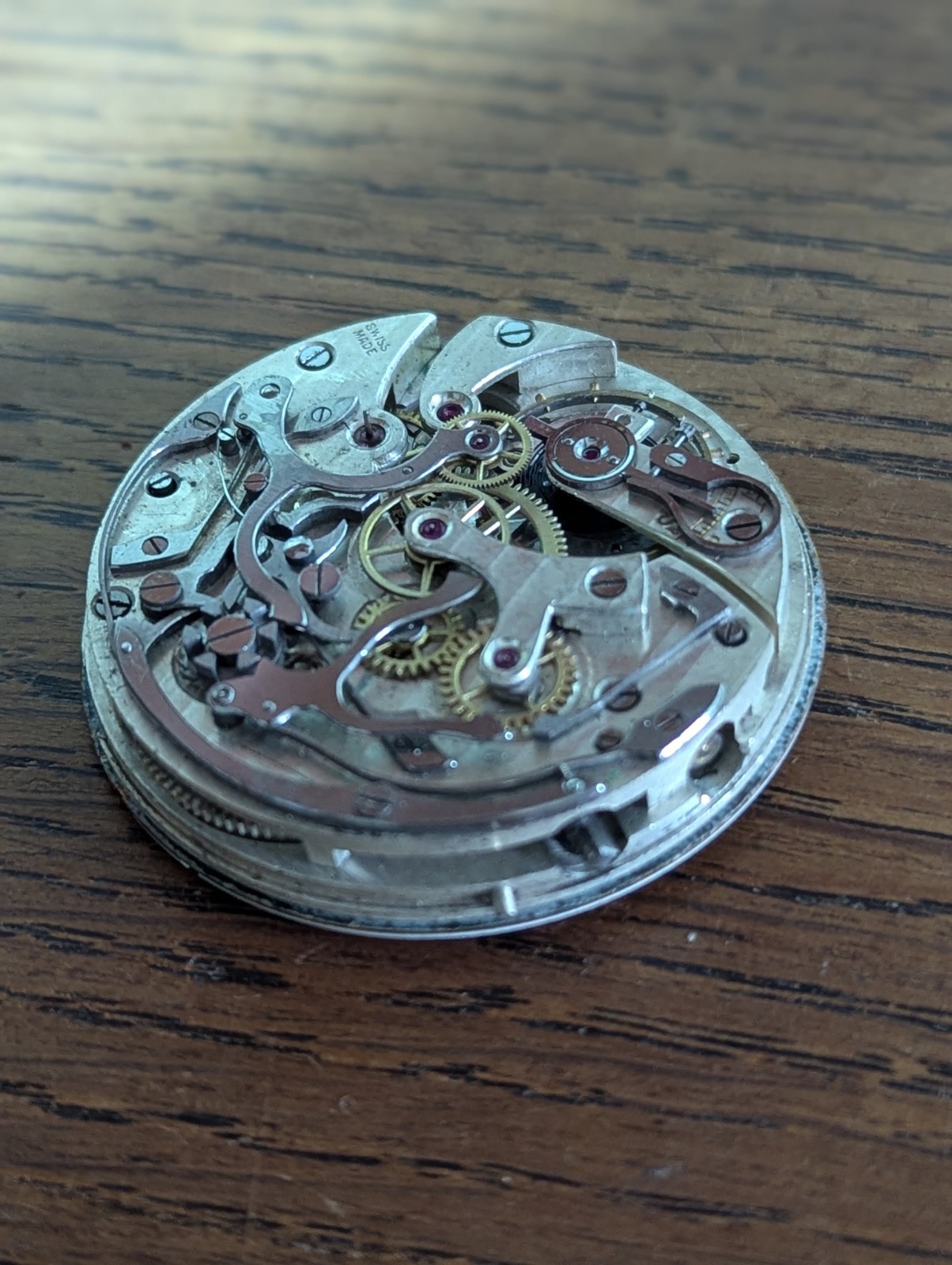 Chronograph Pocket Watch Movement/Dial/Hands Good Balance #S243