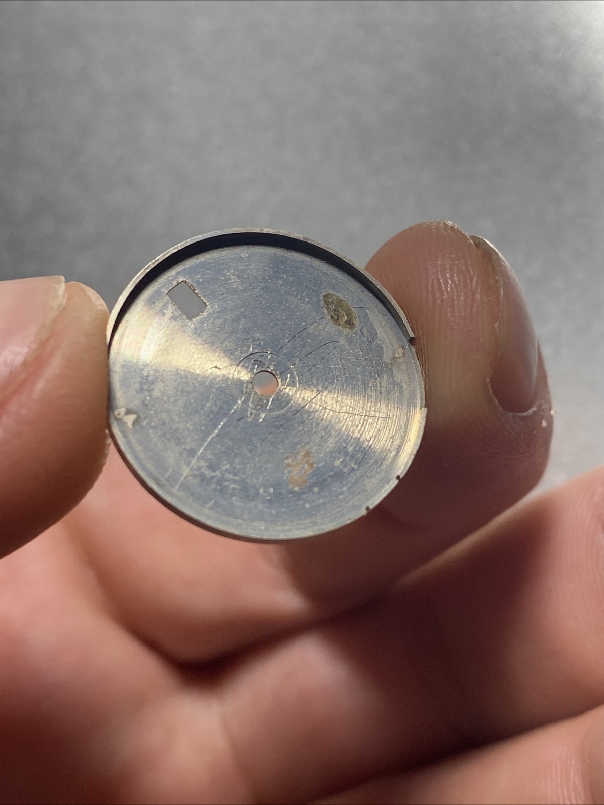 Old Genuine Rolex Silver Dial Date For Cal 6917 6517 6916 6516 #F