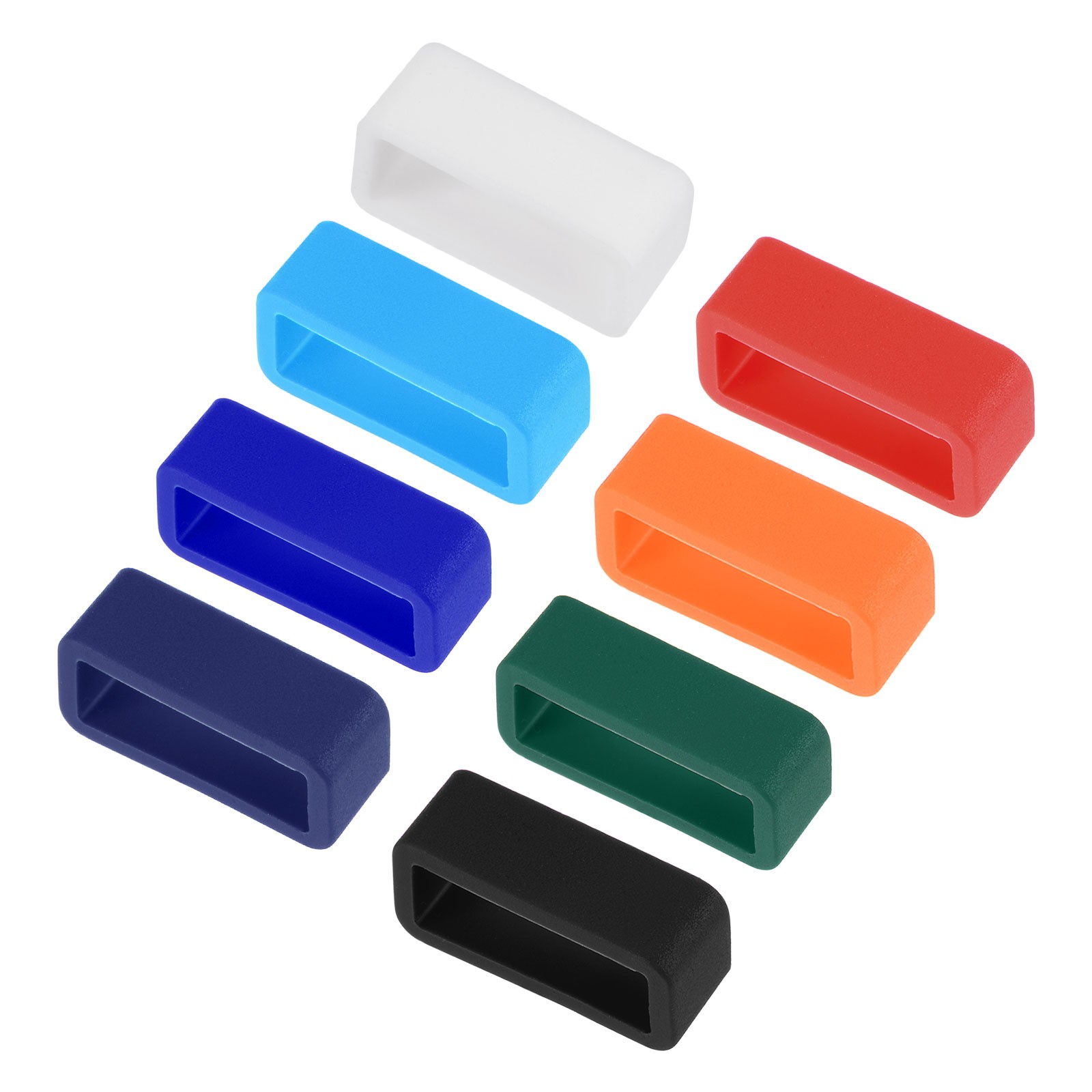 Watch Band Strap Watch Retainers for 16mm Width Watch Band Mix Color 8 Pcs