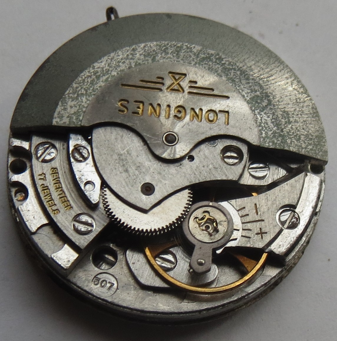 Longines Admiral automatic day & date mens wristwatch movement & dial cal. 507