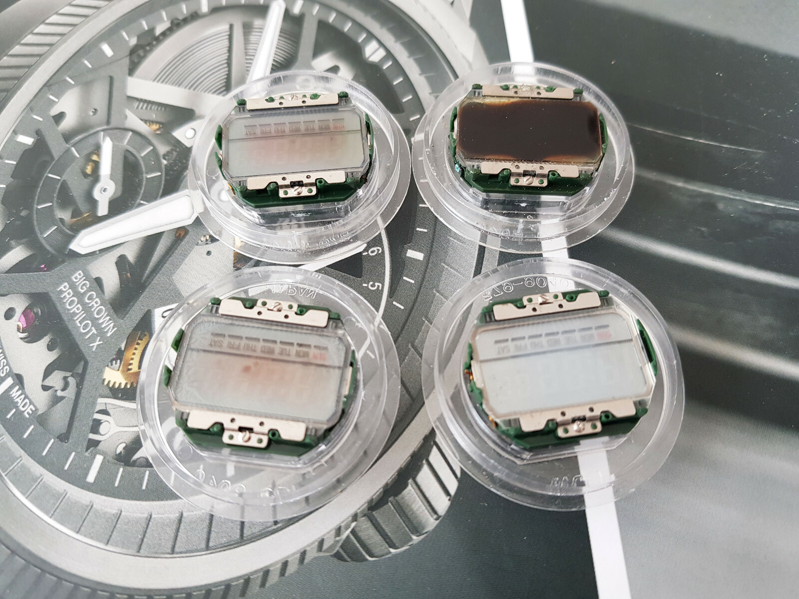 Movement Citizen Ana-digi 280-21 4 pieces caliber 9060a sold as is No1