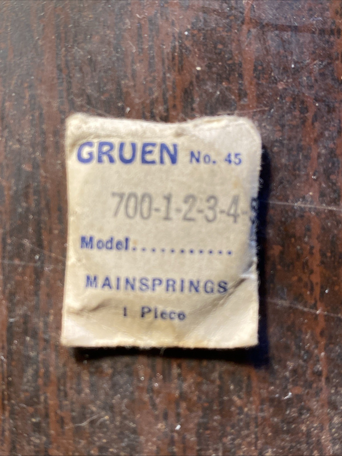 Gruen mainspring 700-1-2-3-4-5 New Old Stock