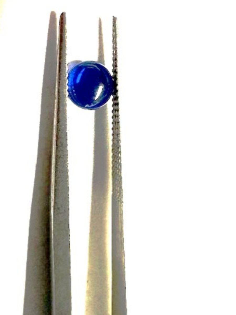 BLUE SAPPHIRE FOR CARTIER FOR TANK OR RONDE WATCH CROWN 4.5MM