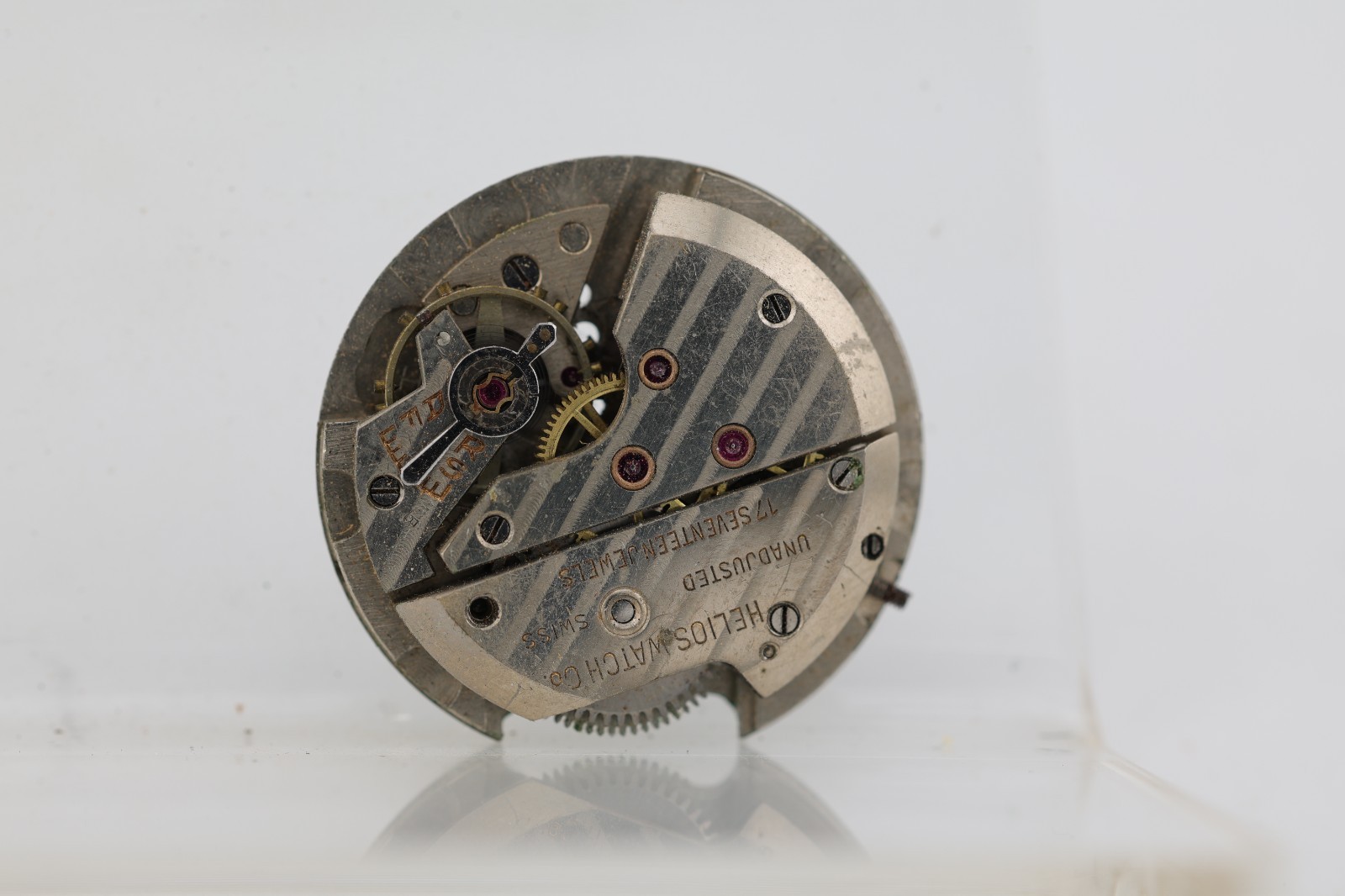 HELIOS SWISS 17j cal. 450 WRIST WATCH MOVEMENT, FOR REPAIR (OK)