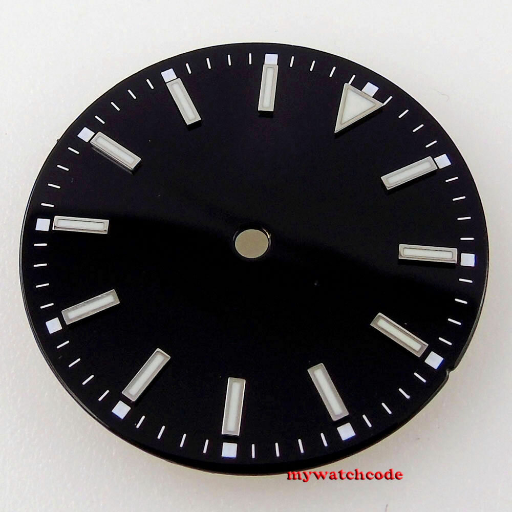 29mm orange black dial fit Explorer style NH35 NH36 miyota 8215 eta 2824 watch