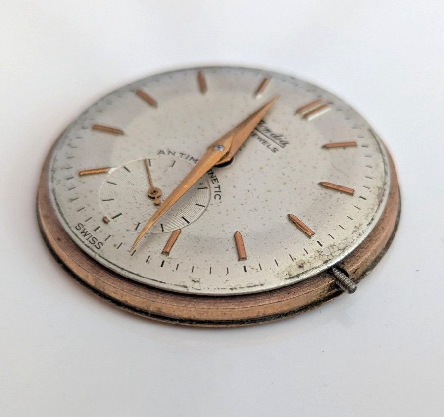 Mondia 17 Jewels Swiss Antimagnetic Watch Movement 33x33mm Parts Repair Dial