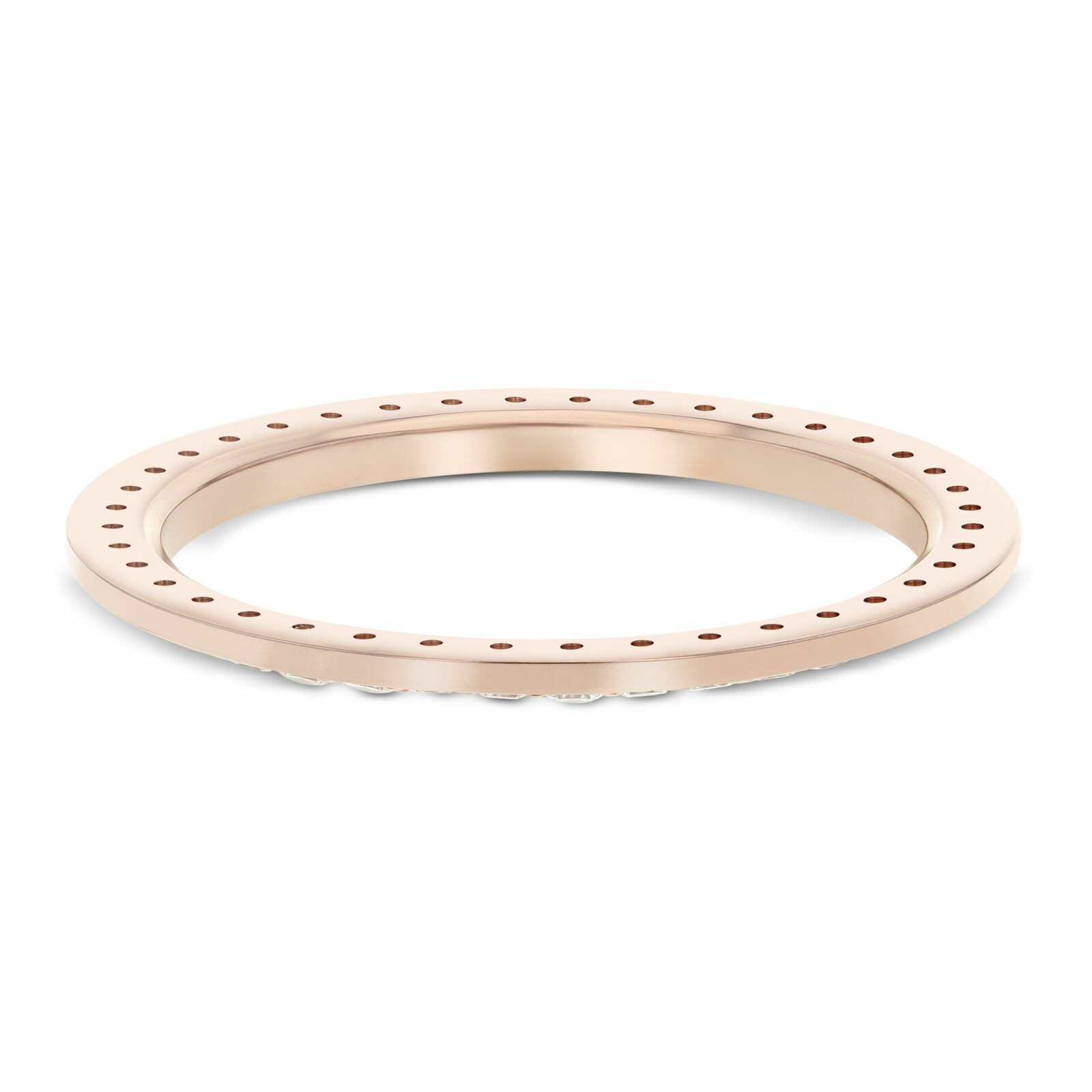 36MM 2CT BEAD SET NATURAL DIAMOND BEZEL 14K ROSE GOLD FOR ROLEX 36MM DATEJUST