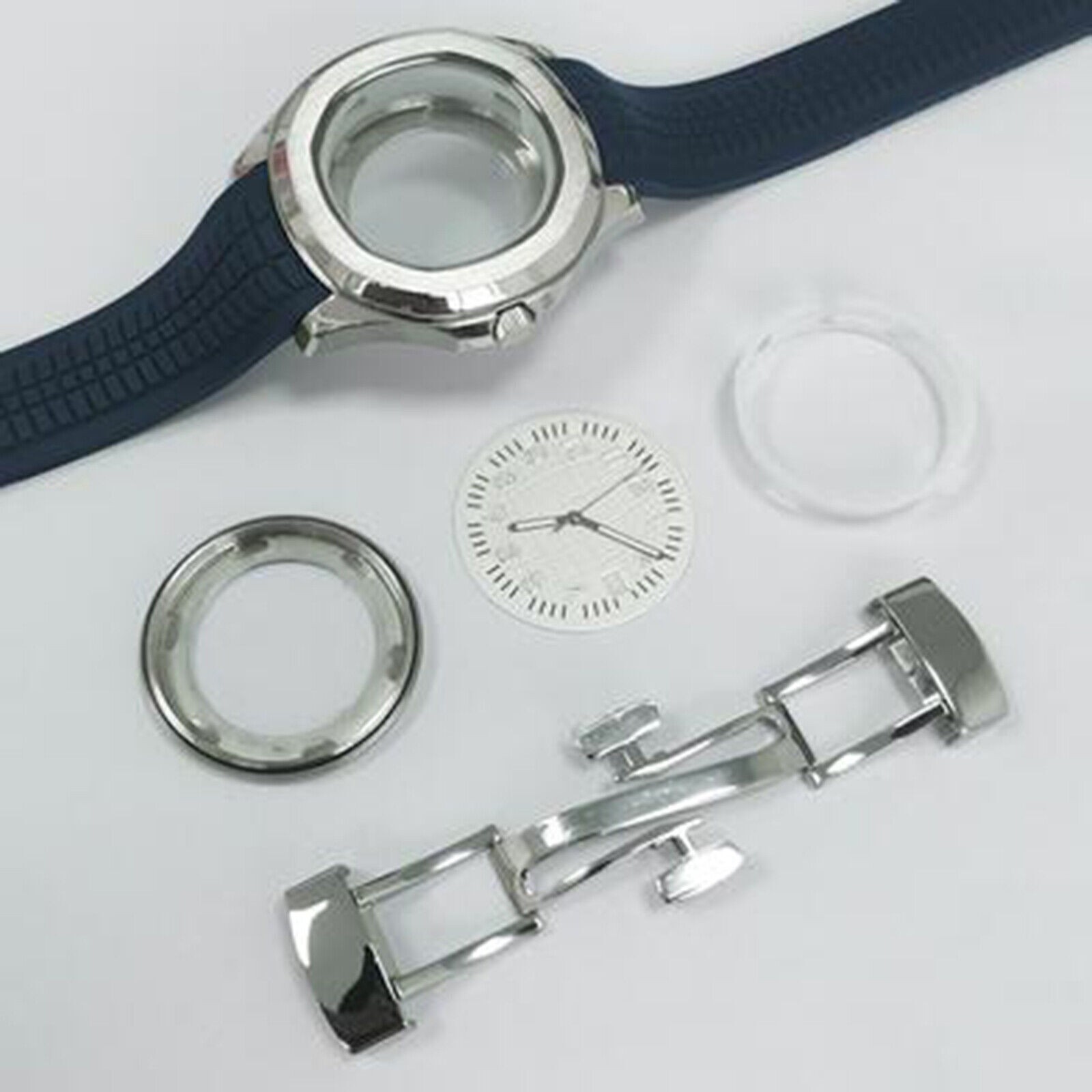 Watch Case Dial Hands Strap Accessories for NH35/36/4R/7S Movement