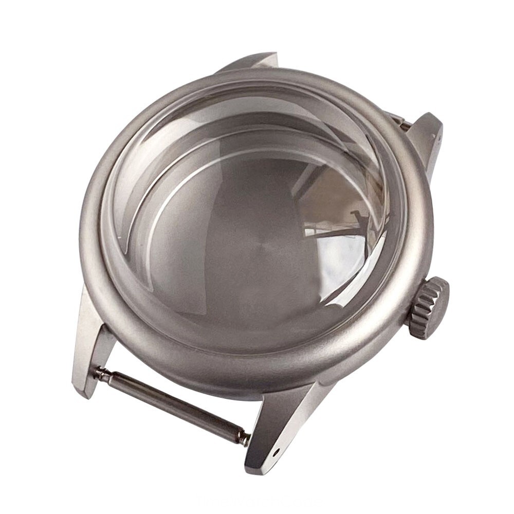 NH35 Watch Case 36mm 316L Steel Sandblast Case for NH36/38 4R35 Bubble Sapphire