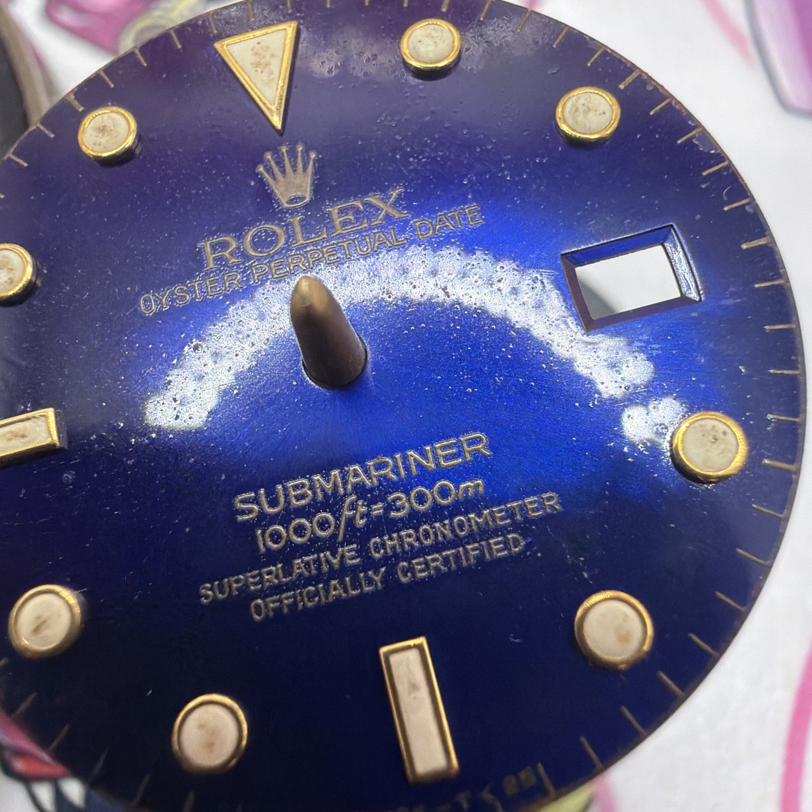 ROLEX SUBMARINER DIAL + Bezel + Disc Purple 16613 16618 ZUBMARINER Vintage Gen