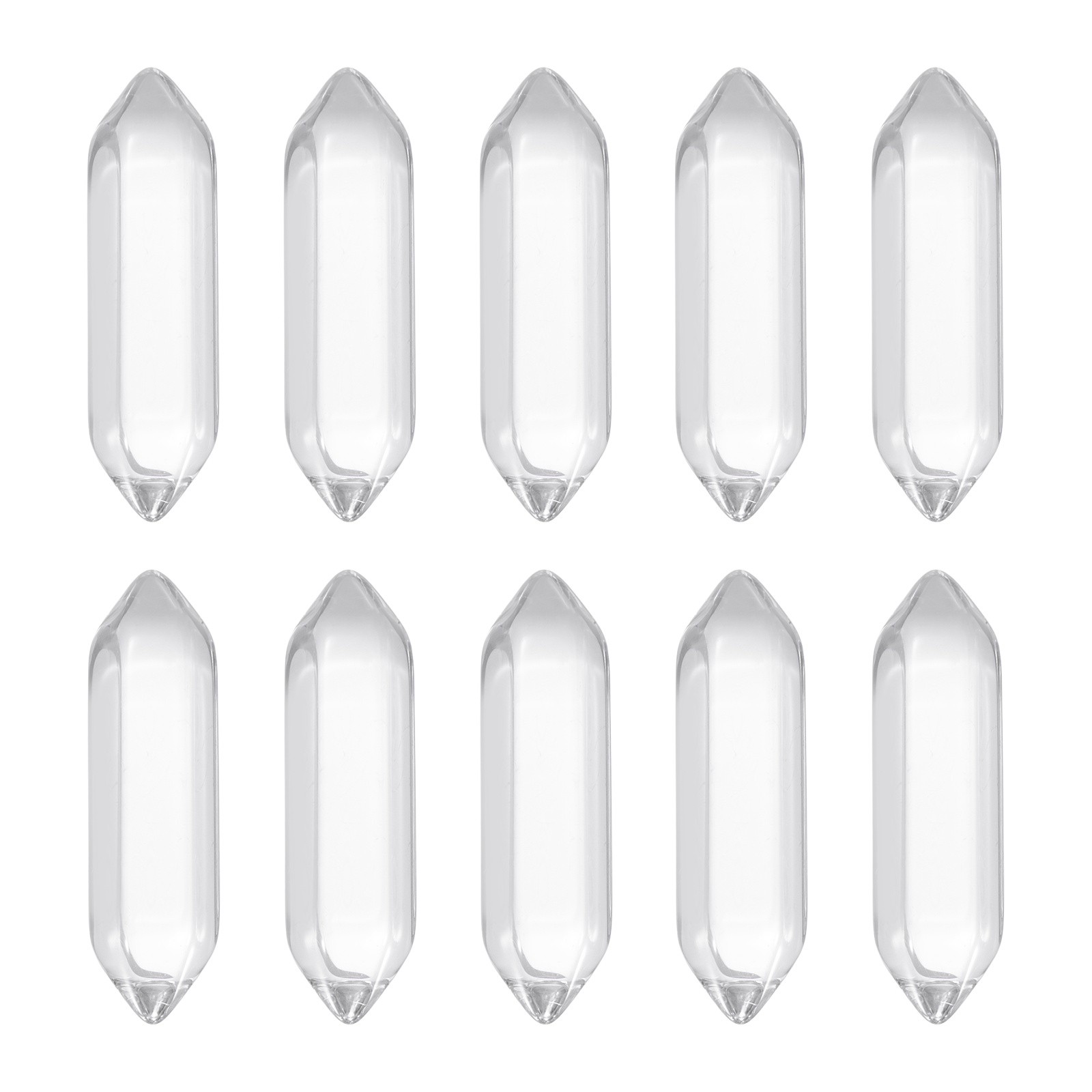 10 Pack Transparent White Quartz Crystals, Polished Crystals Bulk