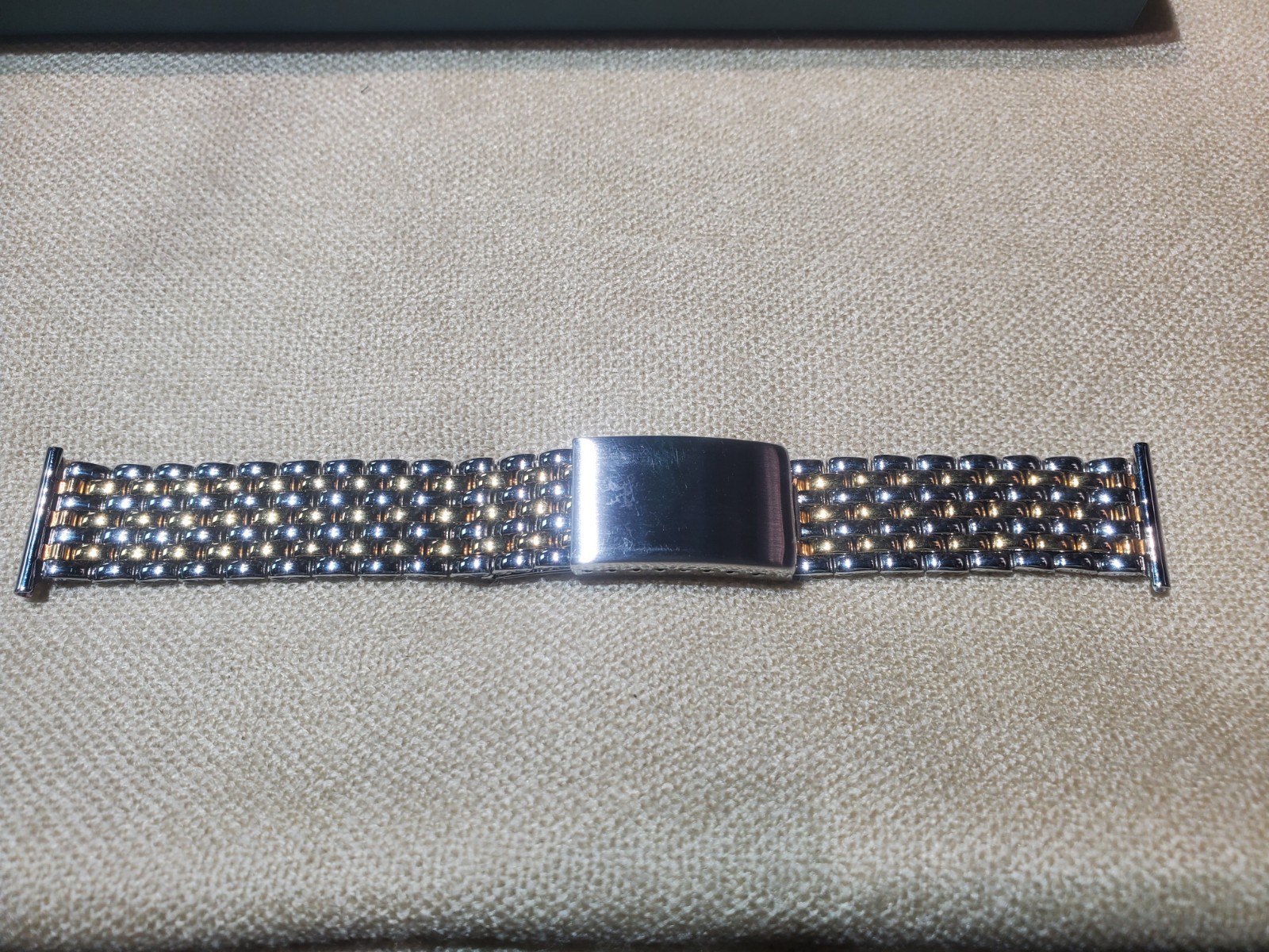 Gay Freres Style 7 Row Beads of Rice Tutone Bracelet in 18/19/20mm Width