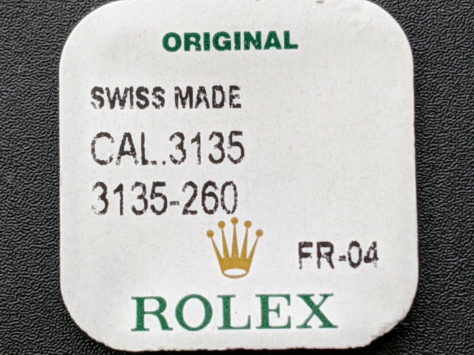 Rolex Genuine 3130 3135-260 Minute Wheel New in Factory Sealed Package