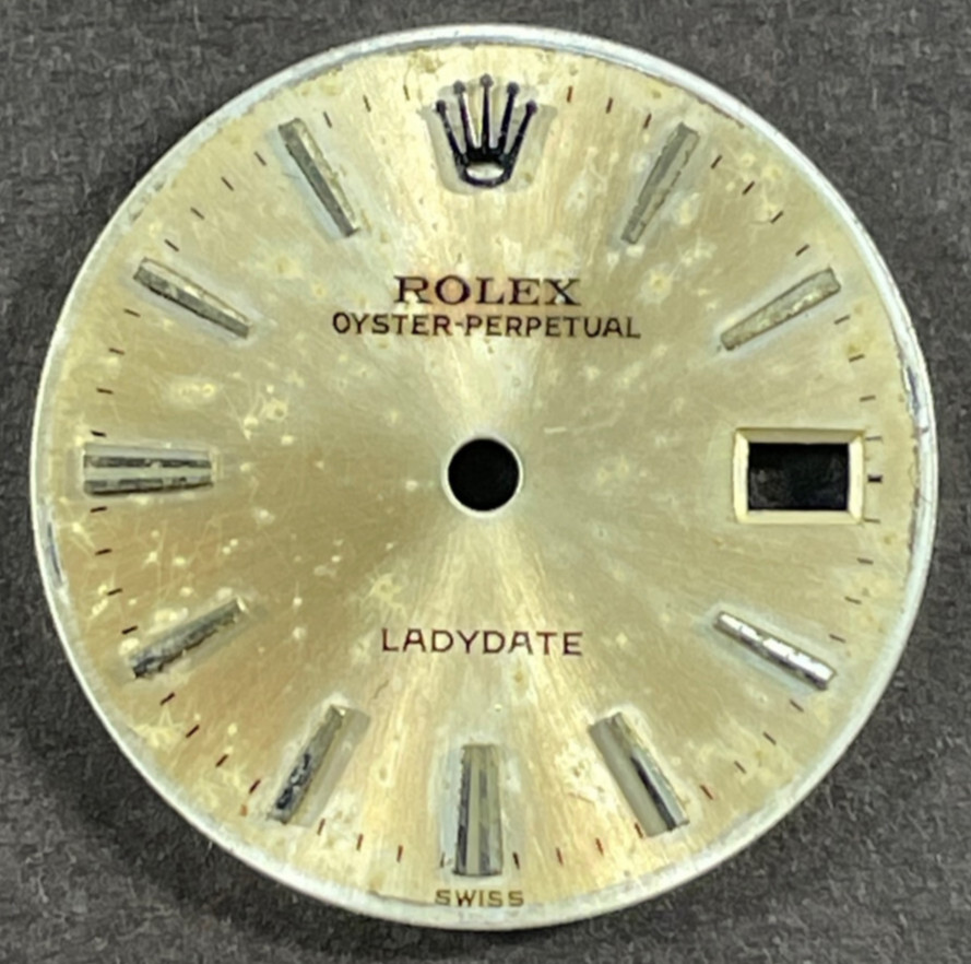 Vintage Rolex Oyster Perpertual LADYDATE Watch Dial For 26mm Case 6517 6519 6917
