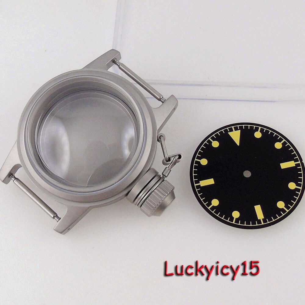 36mm Sandblast Watch Case 29mm Dial fit NH35A NH36A NH34 SKX Dome Sapphire Glass
