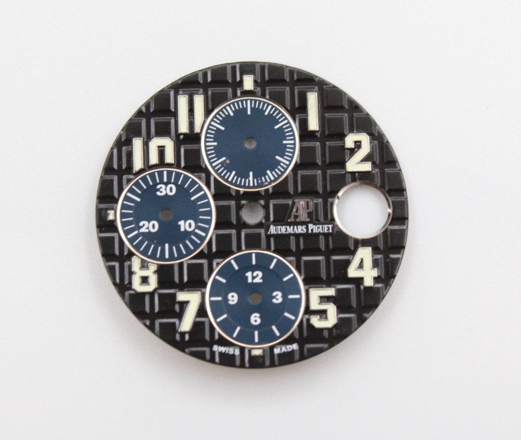 Audemars Piguet Royal Oak Offshore Black Blue Subdials 42mm Chronograph Dial OEM