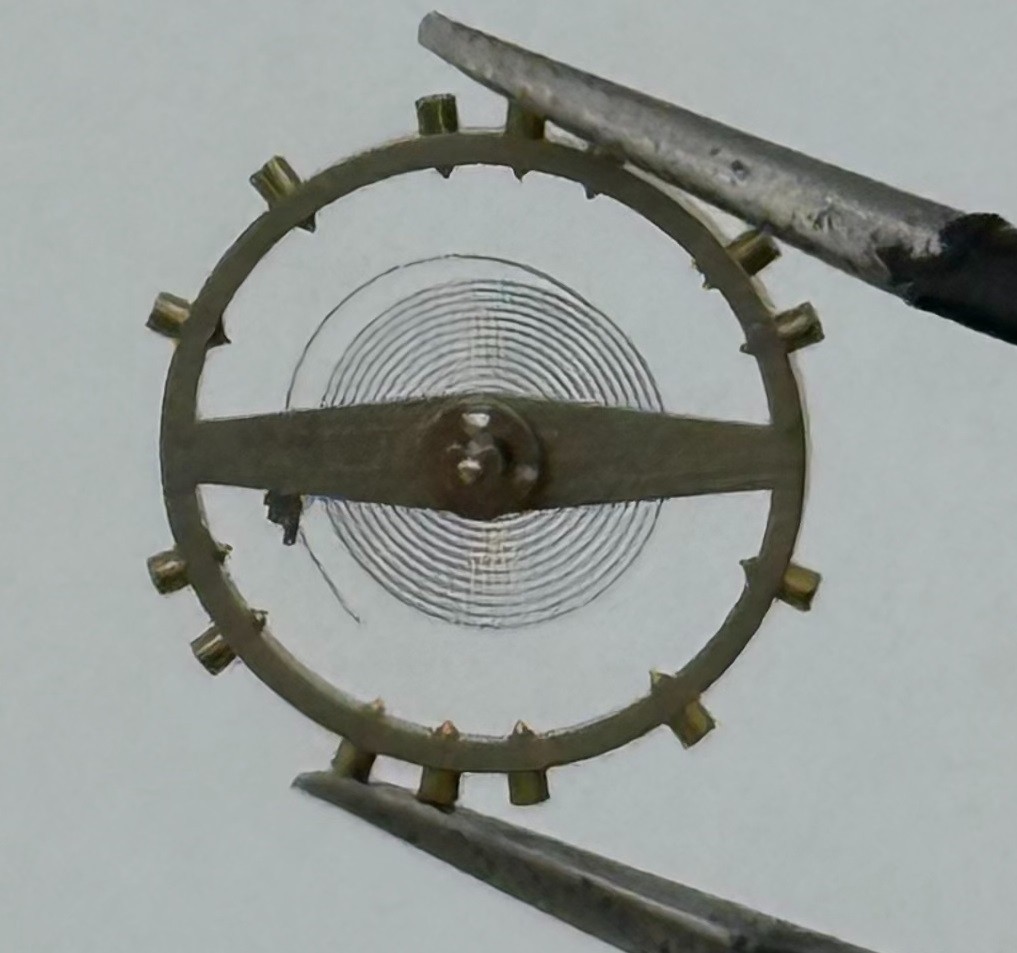 Arogno 90 190 Balance Wheel Complete And Spring Pour Watch Movement Parts NOS
