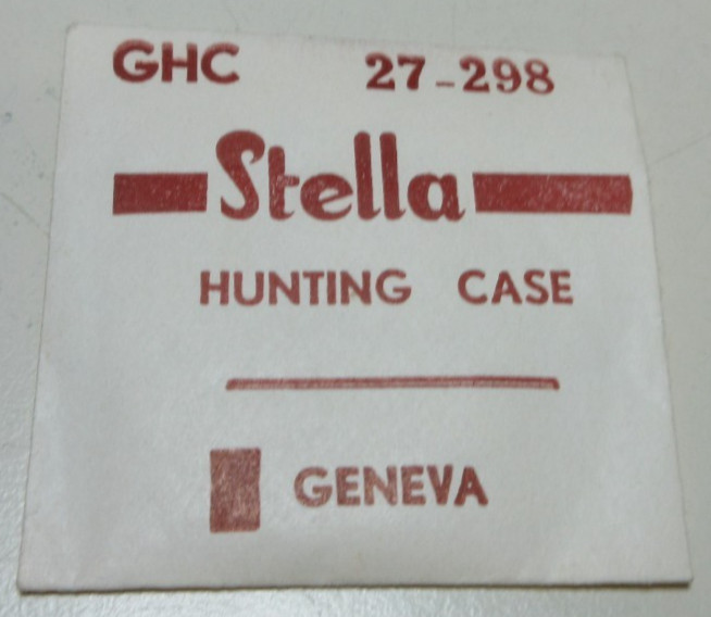STELLA ROUND WATCH CRYSTAL GHC 27 – 298 HUNTING CASE REPLACEMENT PART #369