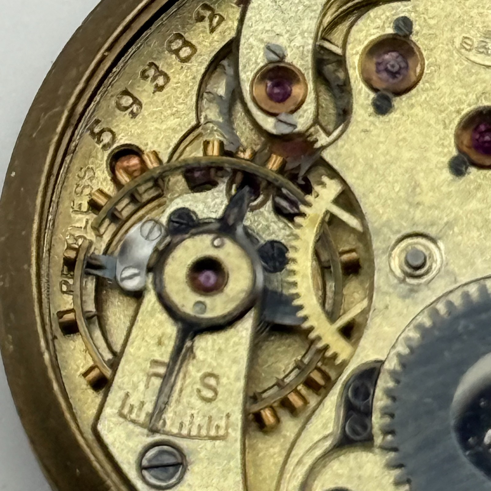 IWC Borgel Trench Watch Movement Peerless High Grade S&Co Manual Parts 29.6mm