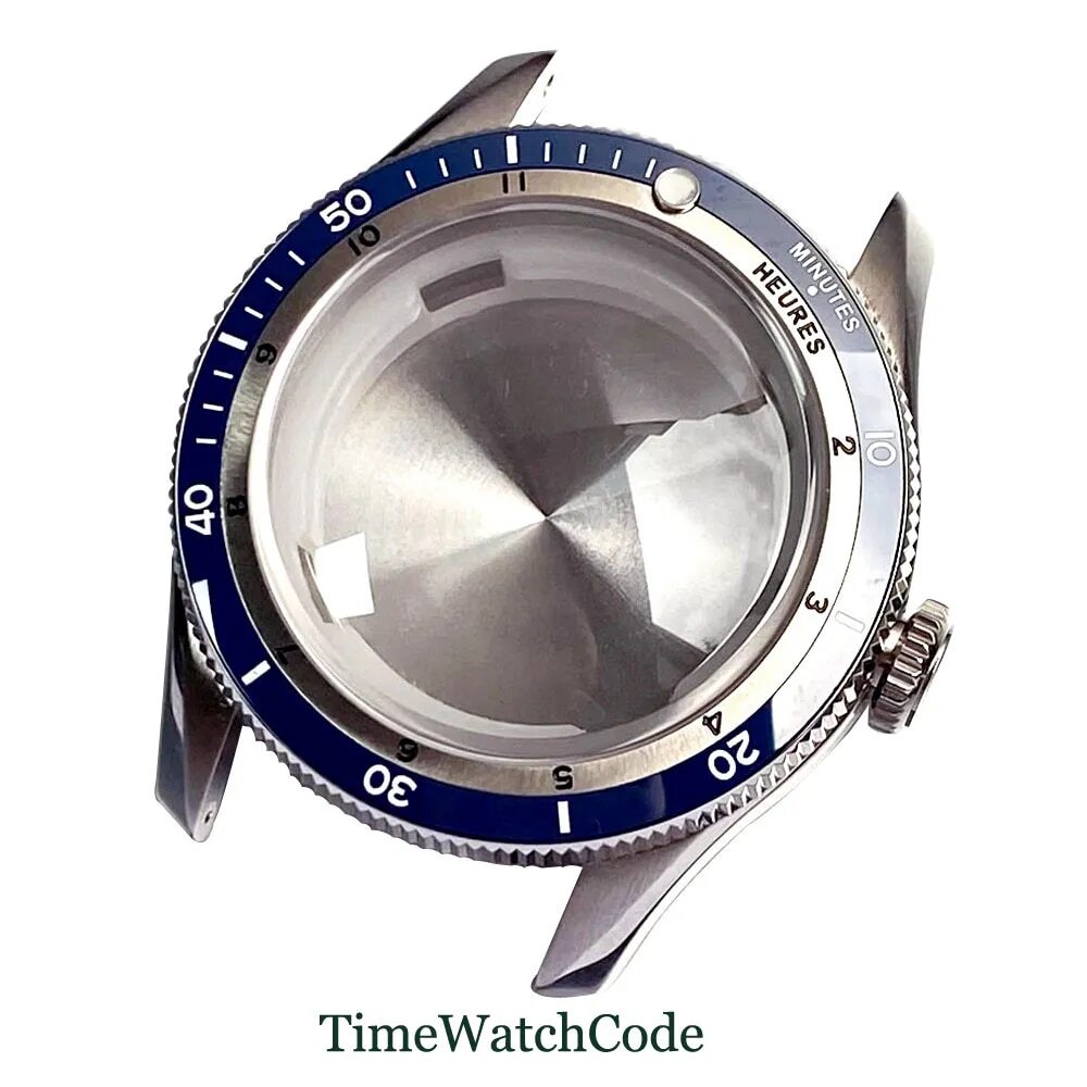 Diving Watch Case for NH35 ETA2824 PT5000 20ATM Double Bow Sapphire Crystal 40mm