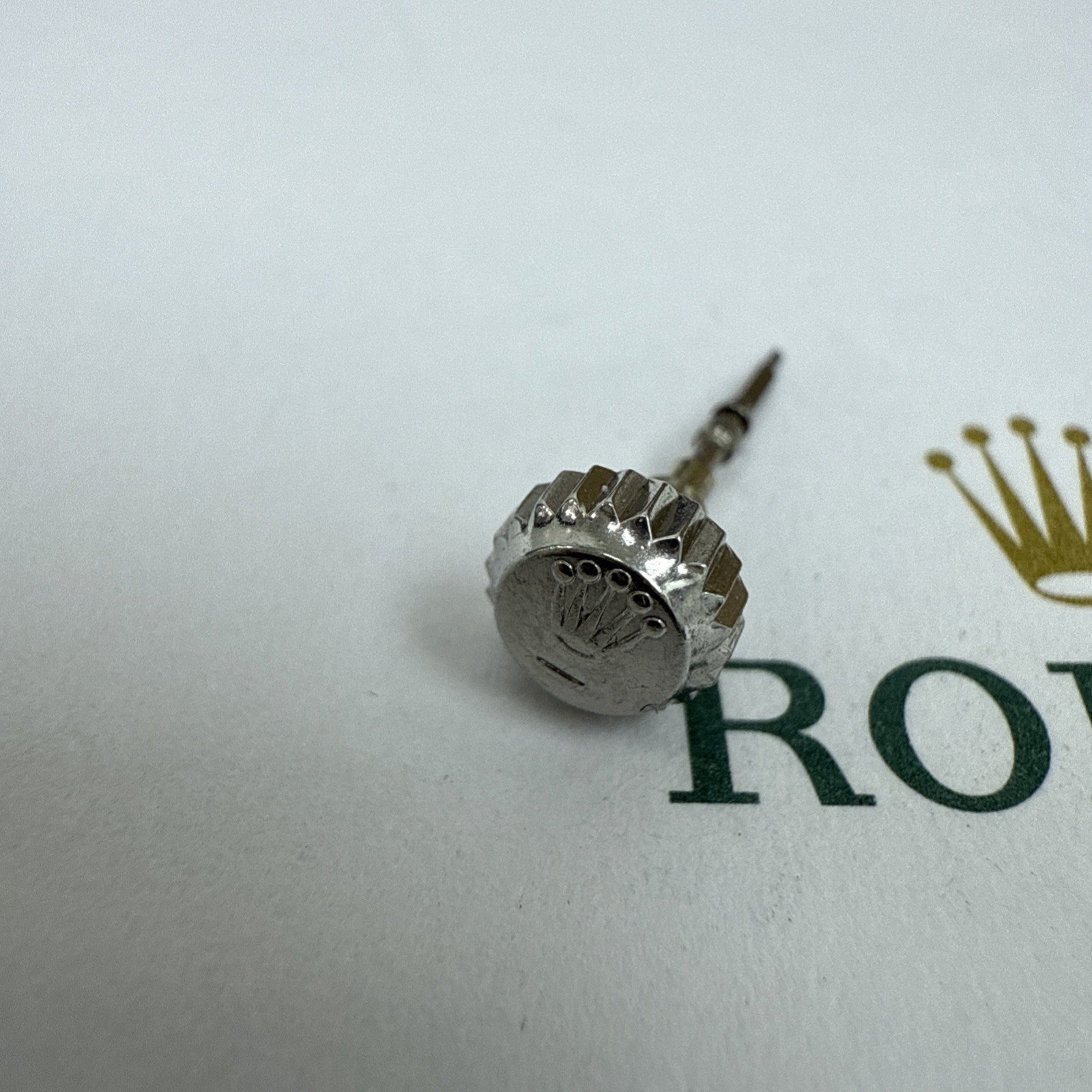 GENUINE Rolex 1130 1135 1160 1161 1165 6697 Stem, S. Steel Rolex Crown Perfect