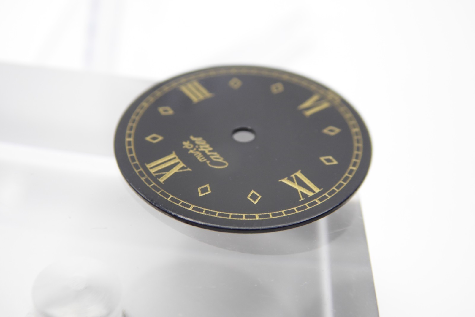 Cartier must de cartier vintage black dial