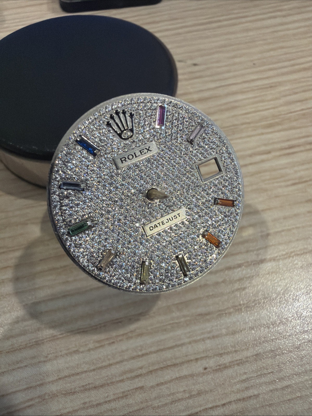 Datejust Dial 41mm Ref 126300 162334 Pave Zirconia Rainbow Custom Cal 3235