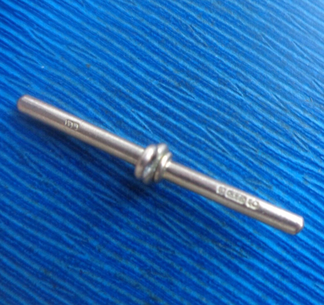 ROSE Gold T BAR 9ct for Pocket Watch Chain etc Antique c.1890s maker DB 3.2g