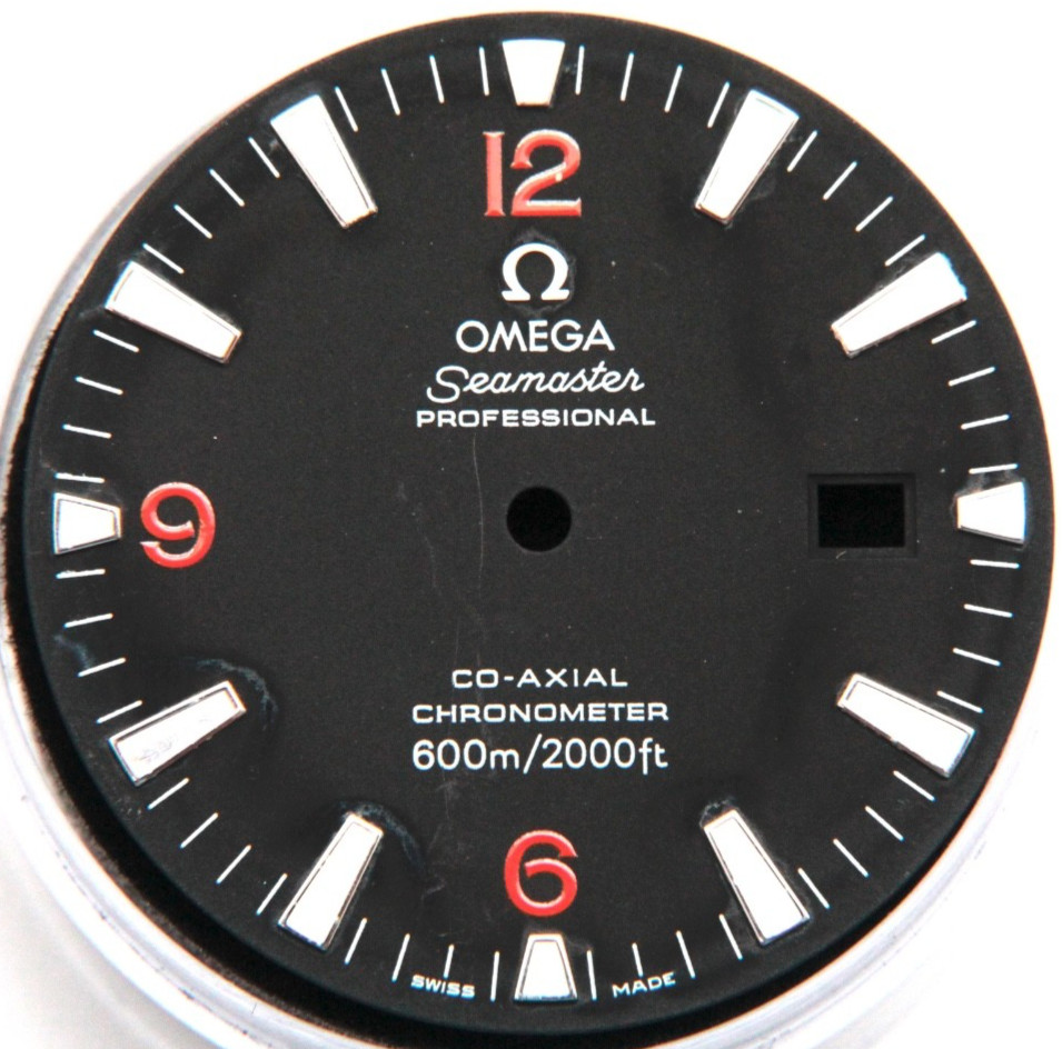 GENUINE OMEGA SEAMASTER PROFESSIONAL PLANET OCEAN Watch Dial Black 32.5mm Diam.