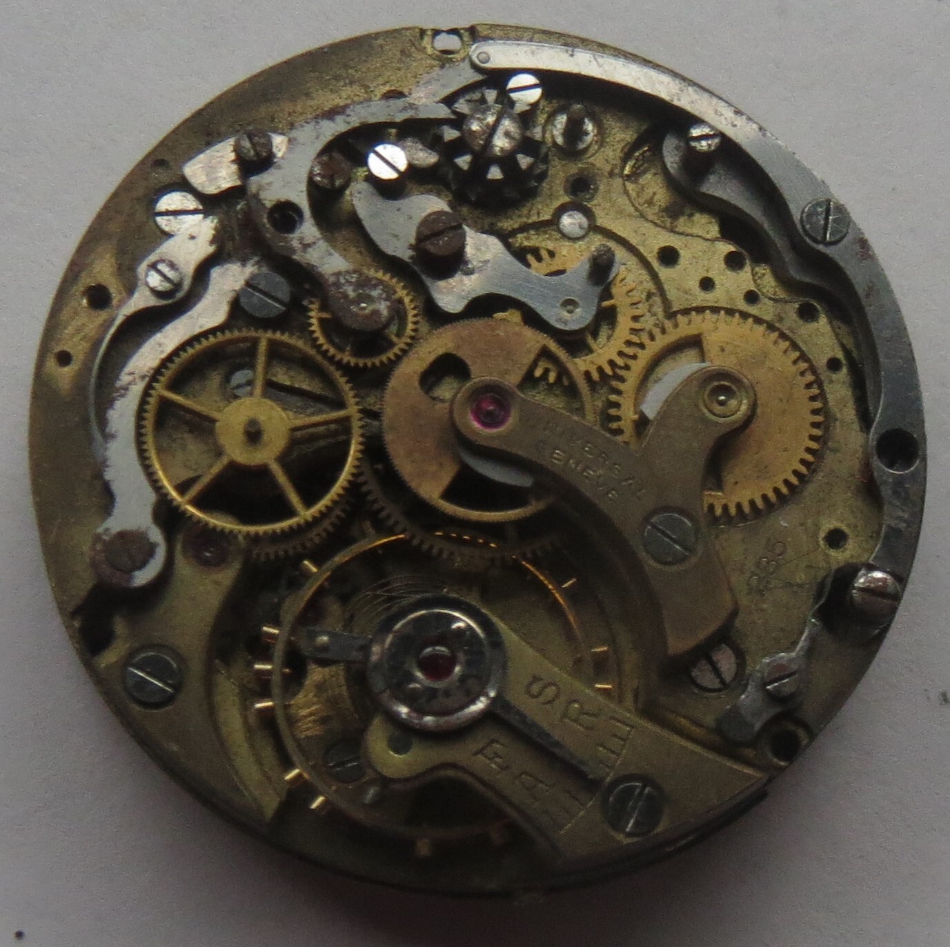 Universal Geneve Chronograph mens wristwatch movement & dial cal. 285