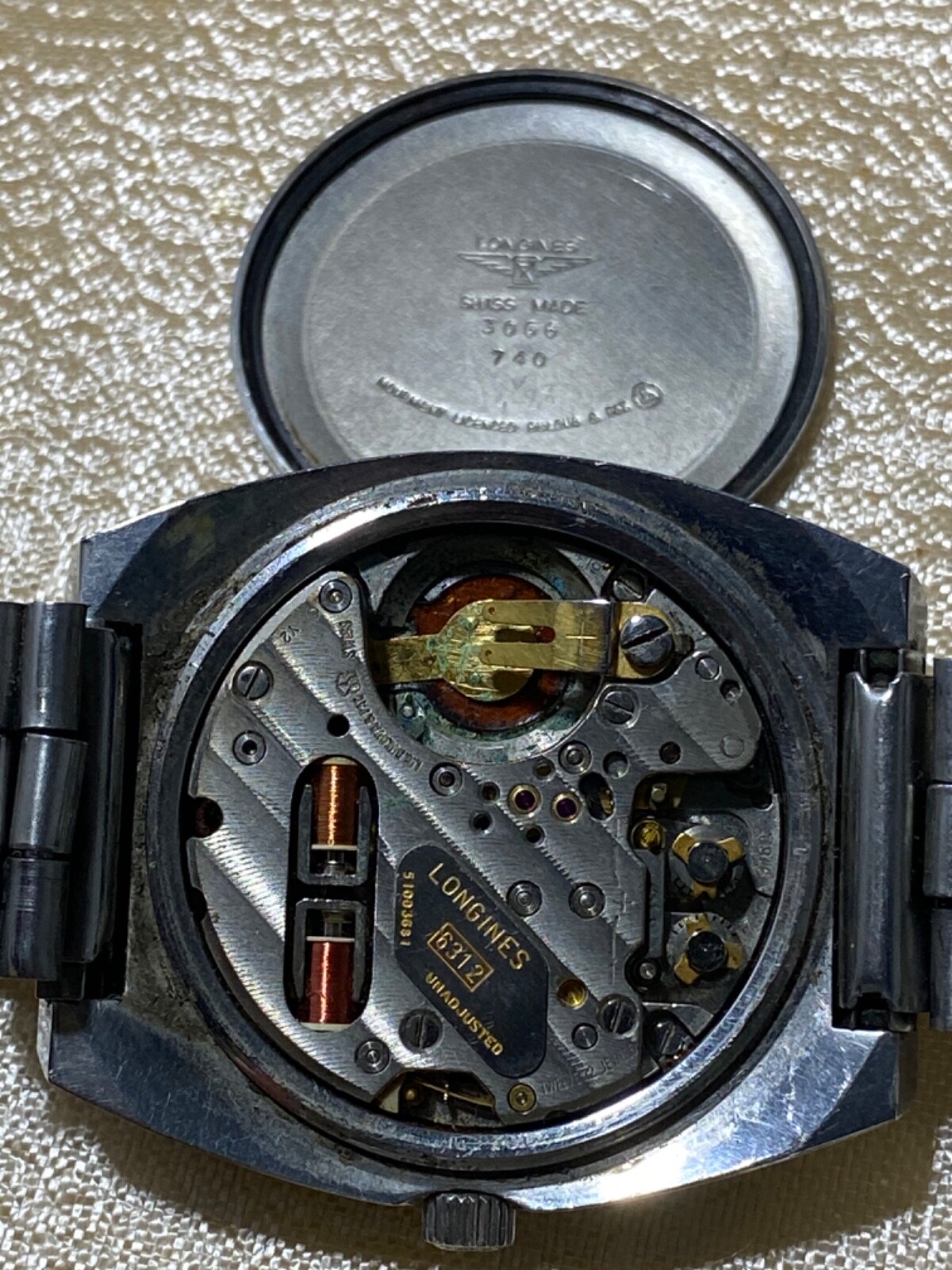 LONGINES ULTRONIC WATCH 6312 ESA 9162 FOR PARTS OR REPAIR.