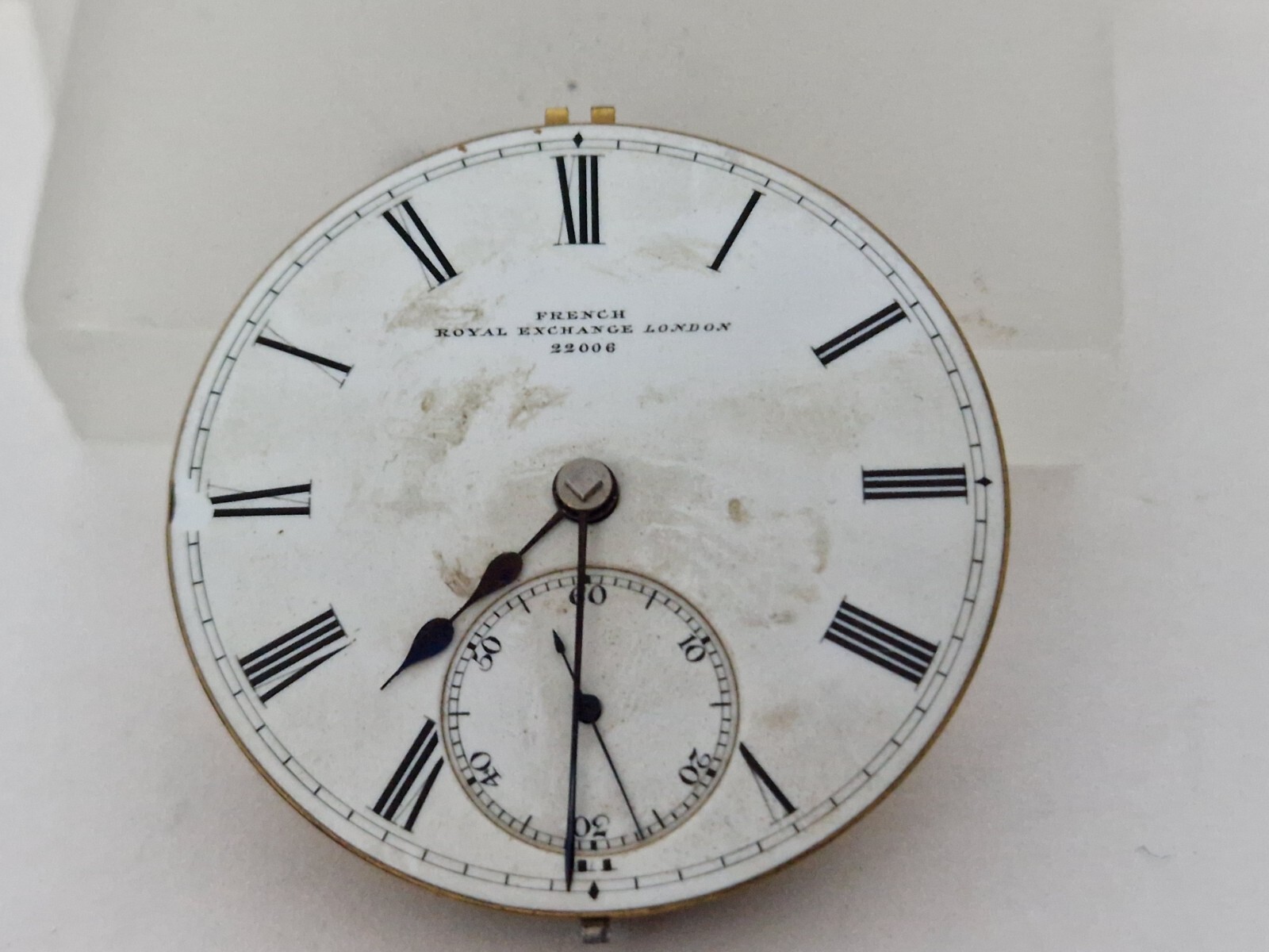 French Royal Exchange London 22006 Key Wind-Pocket Watch Movement