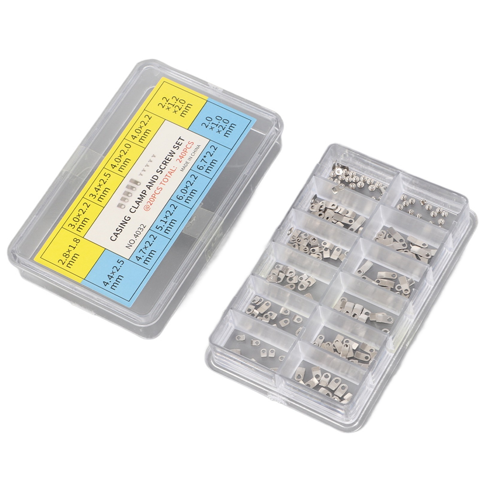 Casing For Movement Clamp Adapter Securing ETA Casing Screw Washer 240Pcs Watch