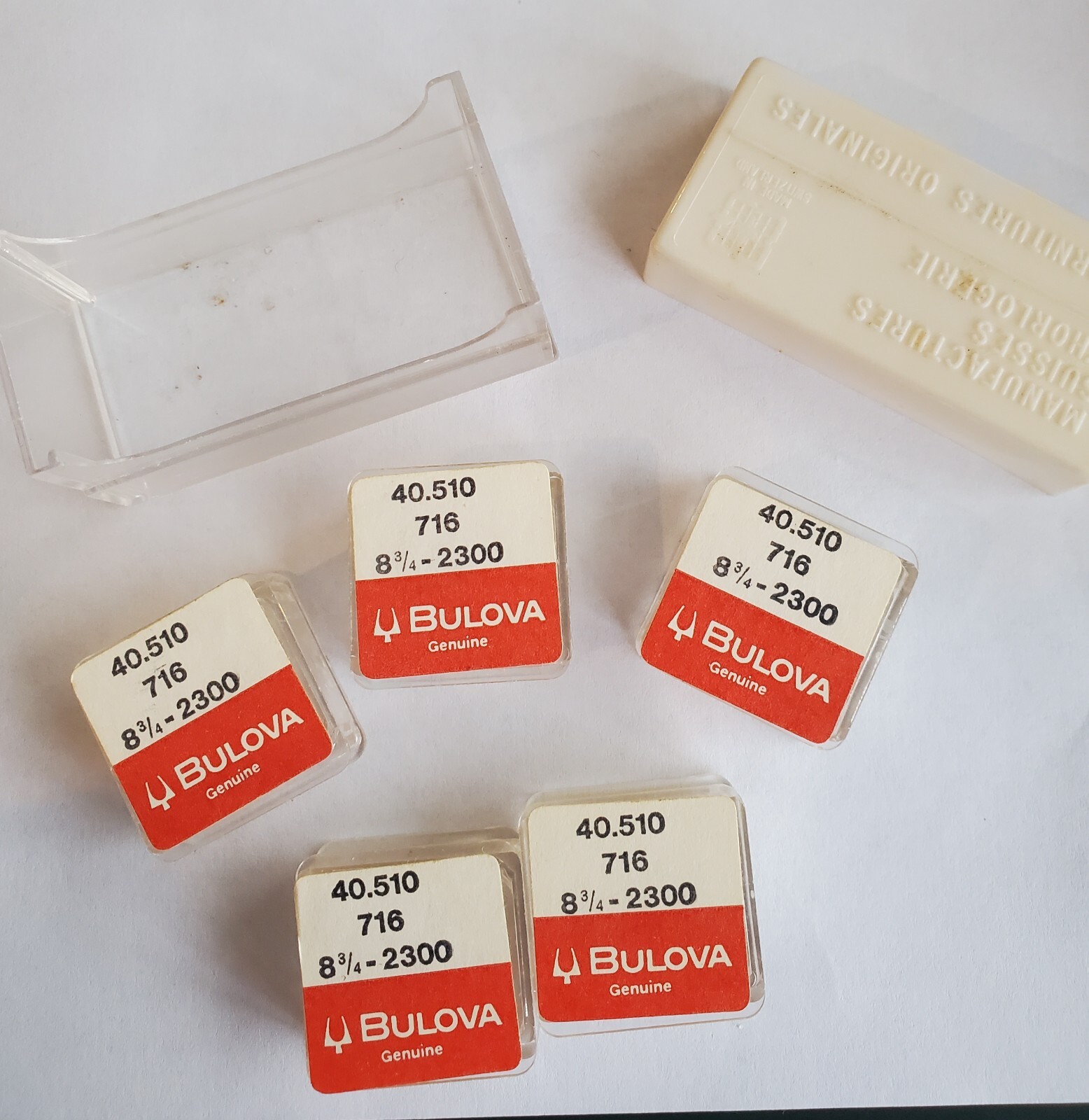 Lot of 5 Genuine NOS Bulova Accutron 2300 Tuning Forks – Part # 716