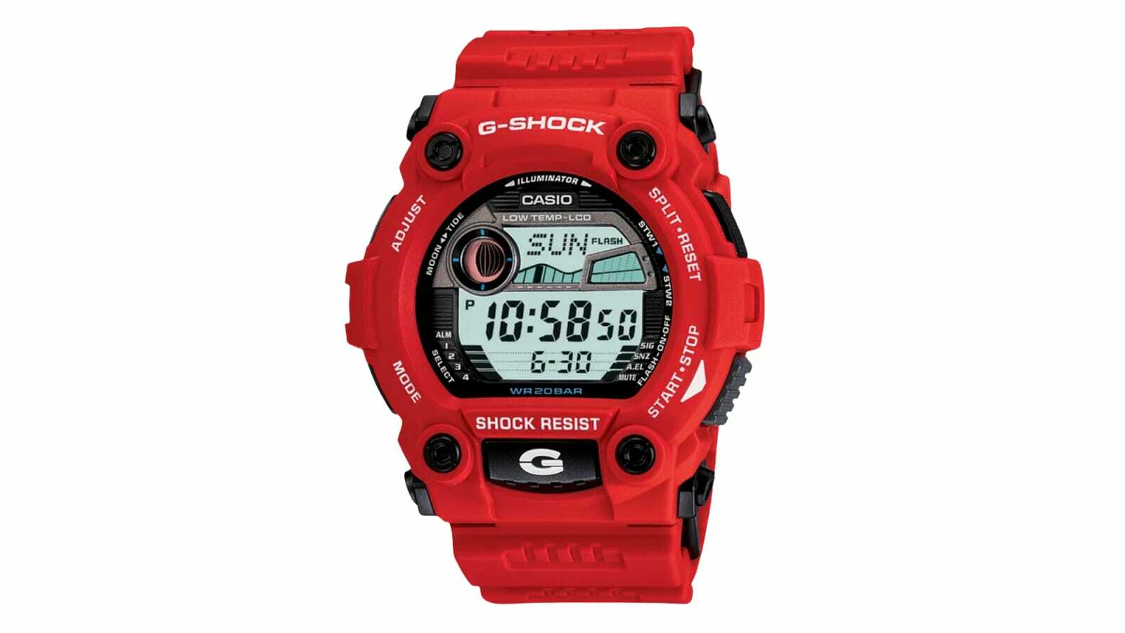 Genuine Casio G-Shock G-Rescue G-7900A red resin watch bezel