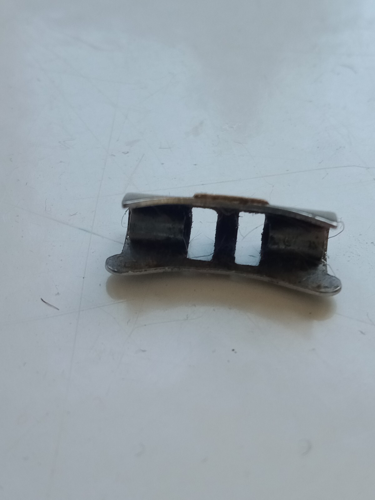 Rolex 1 Piece Original Vintage 13mm 468 end link two toned steel Swiss #Z1