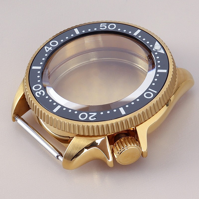 38mm Sapphire Ceramic 10ATM Steel Watch Case Modify Turtle Mod For Seiko NH35 36