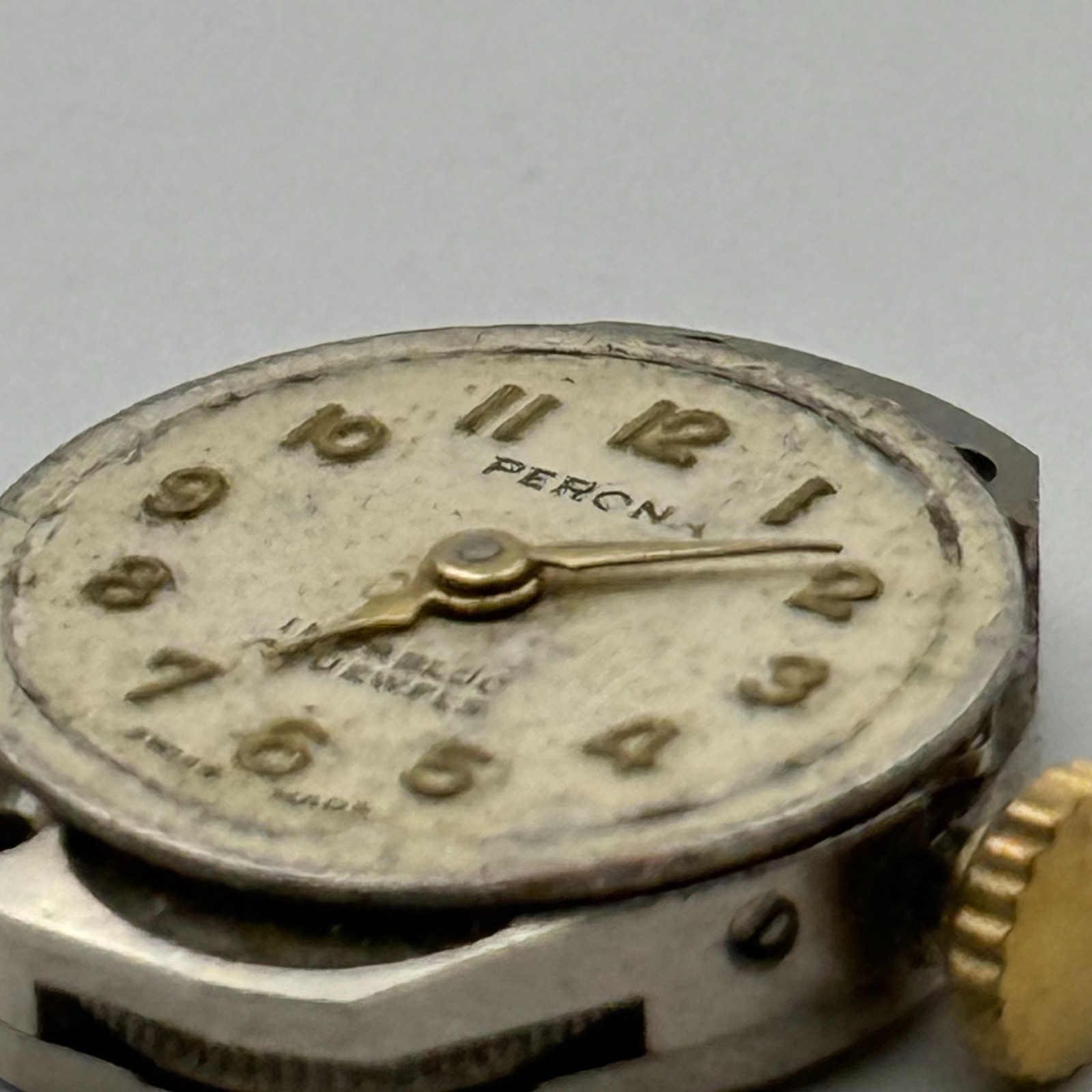 FHF 69-21 Watch Movement Perona 17 Jewels Swiss Manual Wind Parts Repair 15.3mm