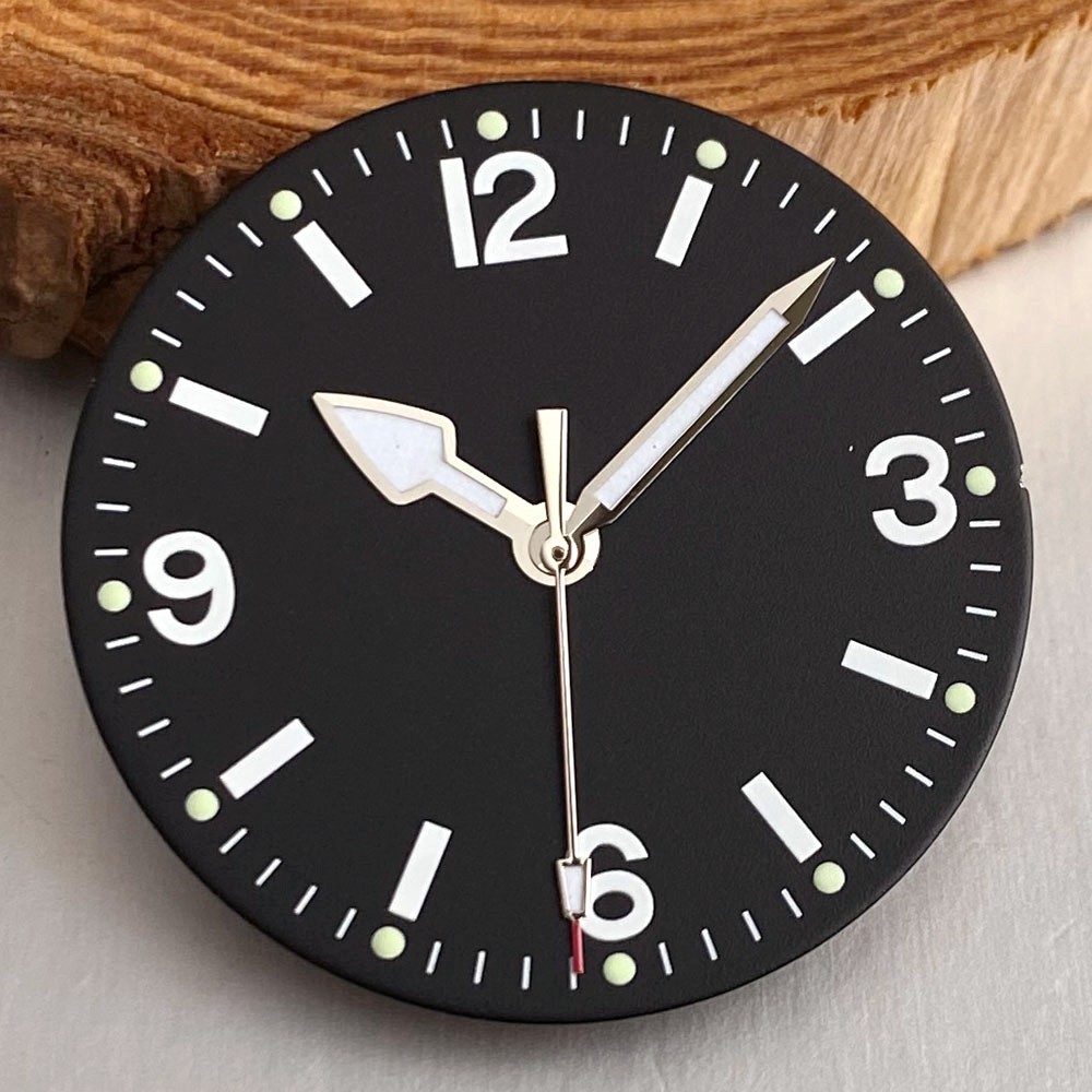 29mm Black/Beige Watch dial Face For NH35 ETA 2824 PT5000 Miyota 8215 Luminous