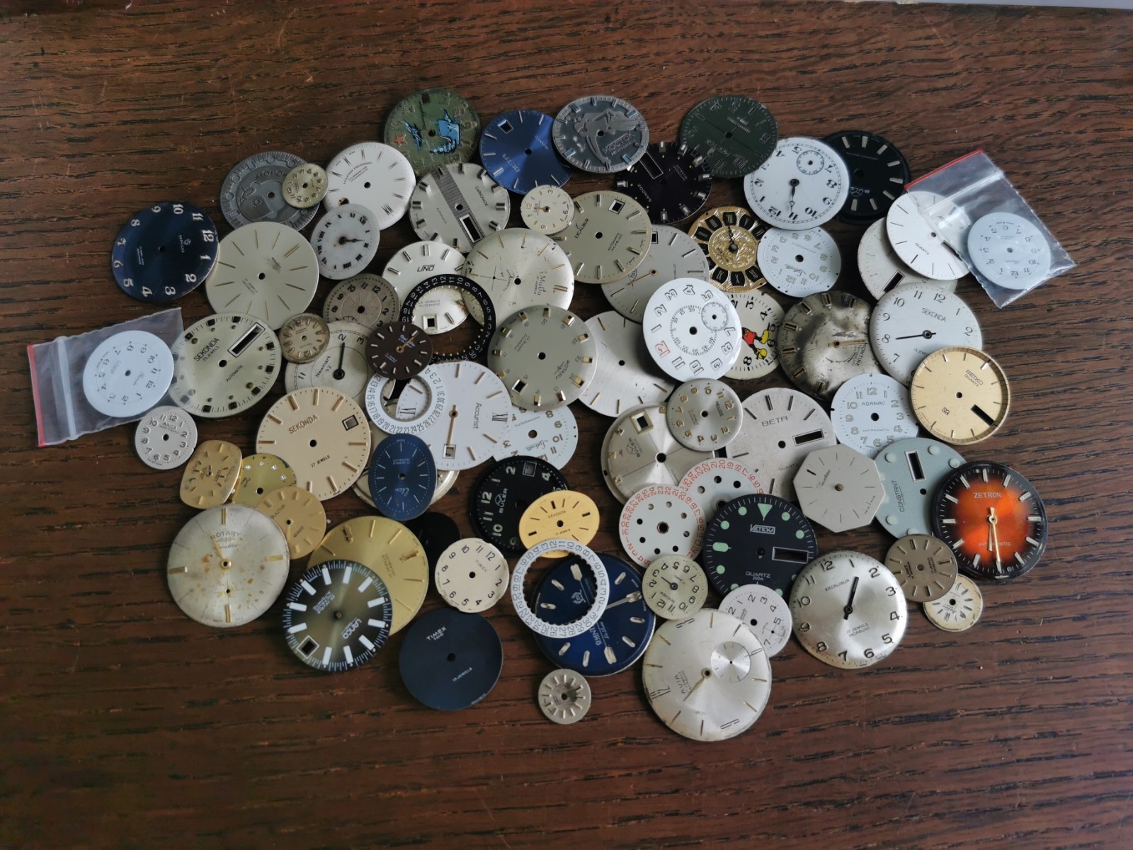 Watch Dials, Various Sizes / Styles, Mixed Lot, Watchmaker Parts #T194